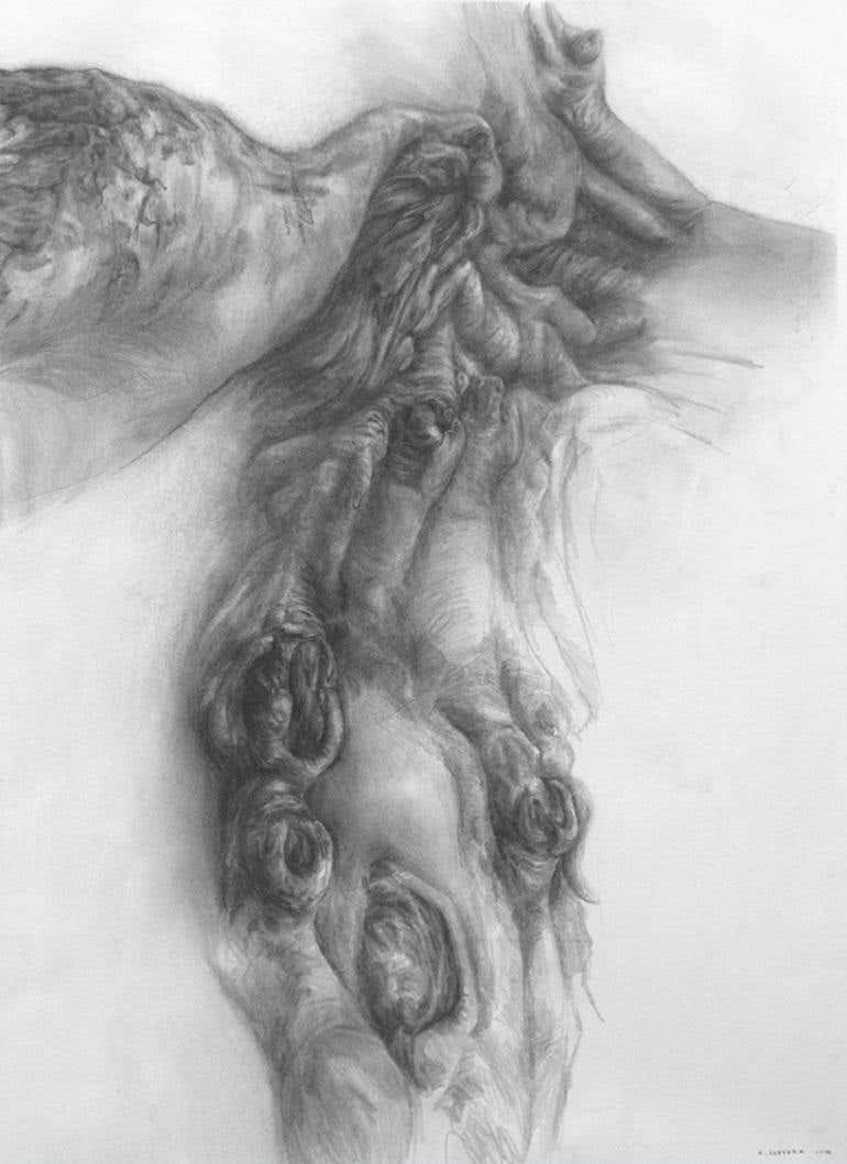 Graphite Abstract Figure Graphite Abstract Paintings - 772 For Sale at 1stDibs | abstract ...