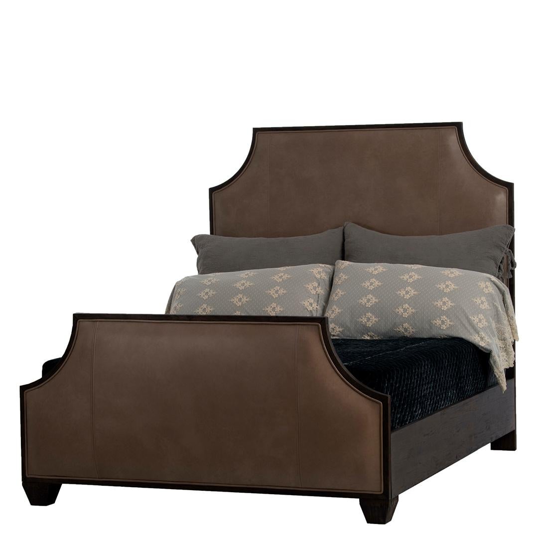 Wake up in splendor every day with the Kyle bed. Designed with traditional lines and clean edges, the top sticking adds elegant detail no matter which finish or fabric you choose. Ideally suited to be the statement piece of a rustic bedroom in a