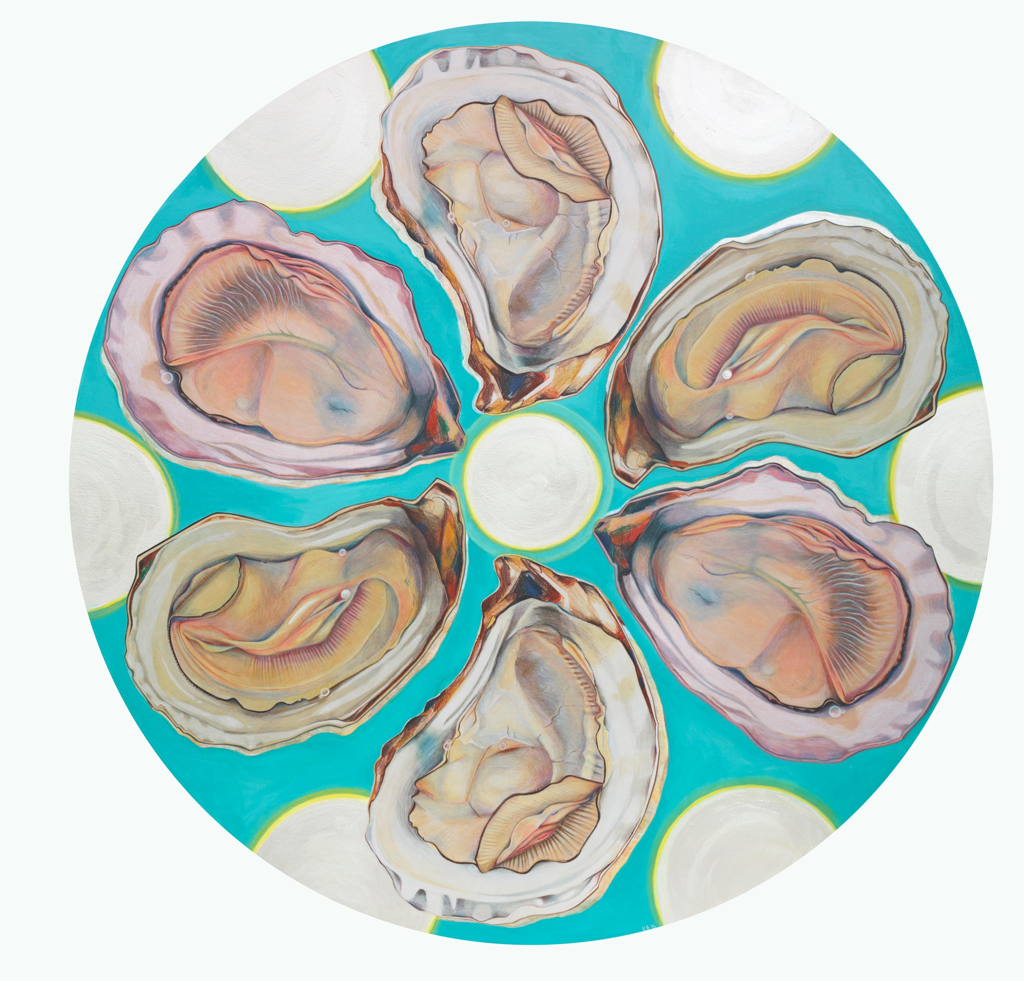 Kyle Browne Still-Life Painting – Bliss Pearls, Original Contemporary Nature Gemälde
