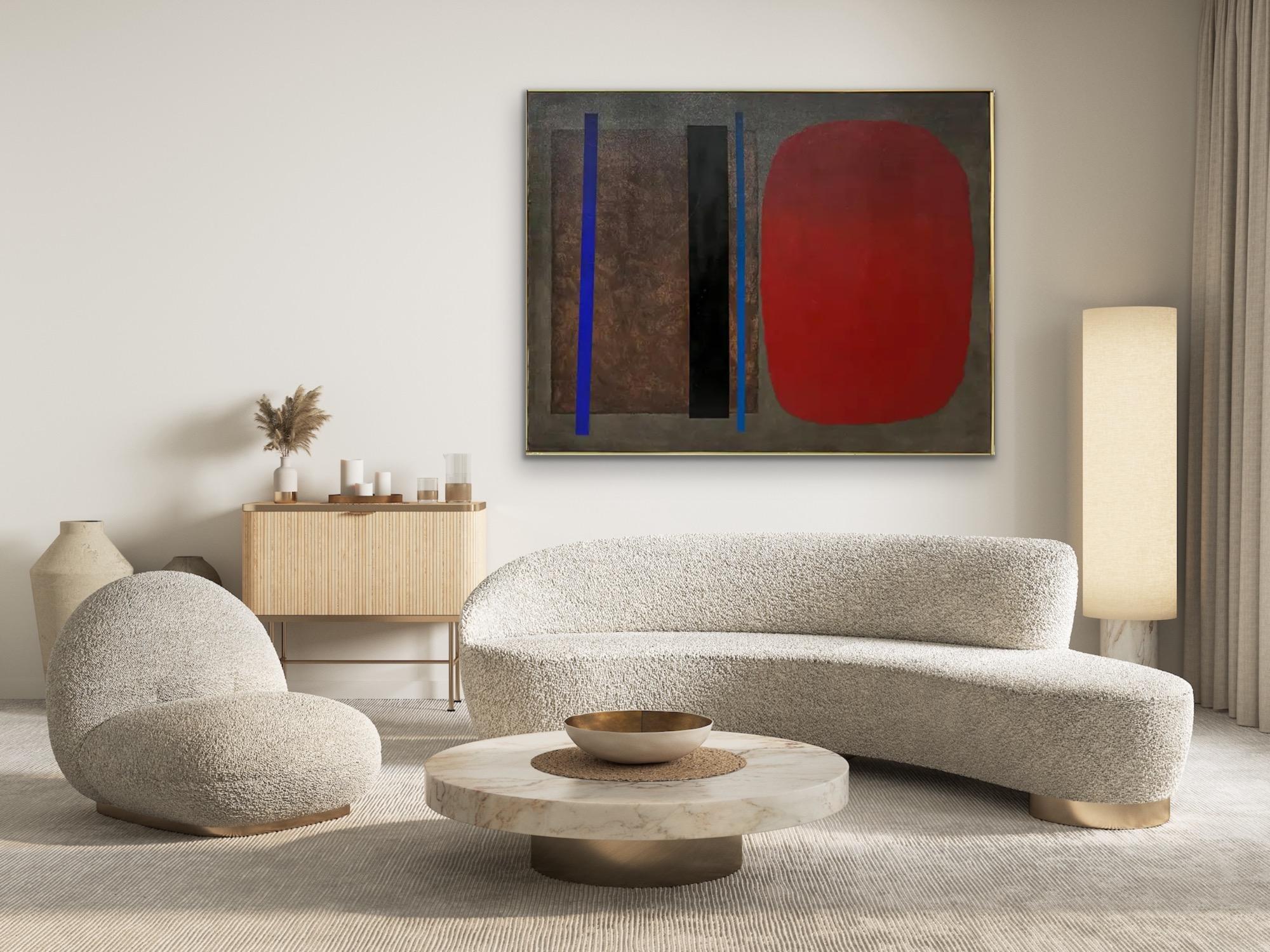 Fall-Winter Series 64 No. 15 - Large abstract oil on canvas 1964 For Sale 4