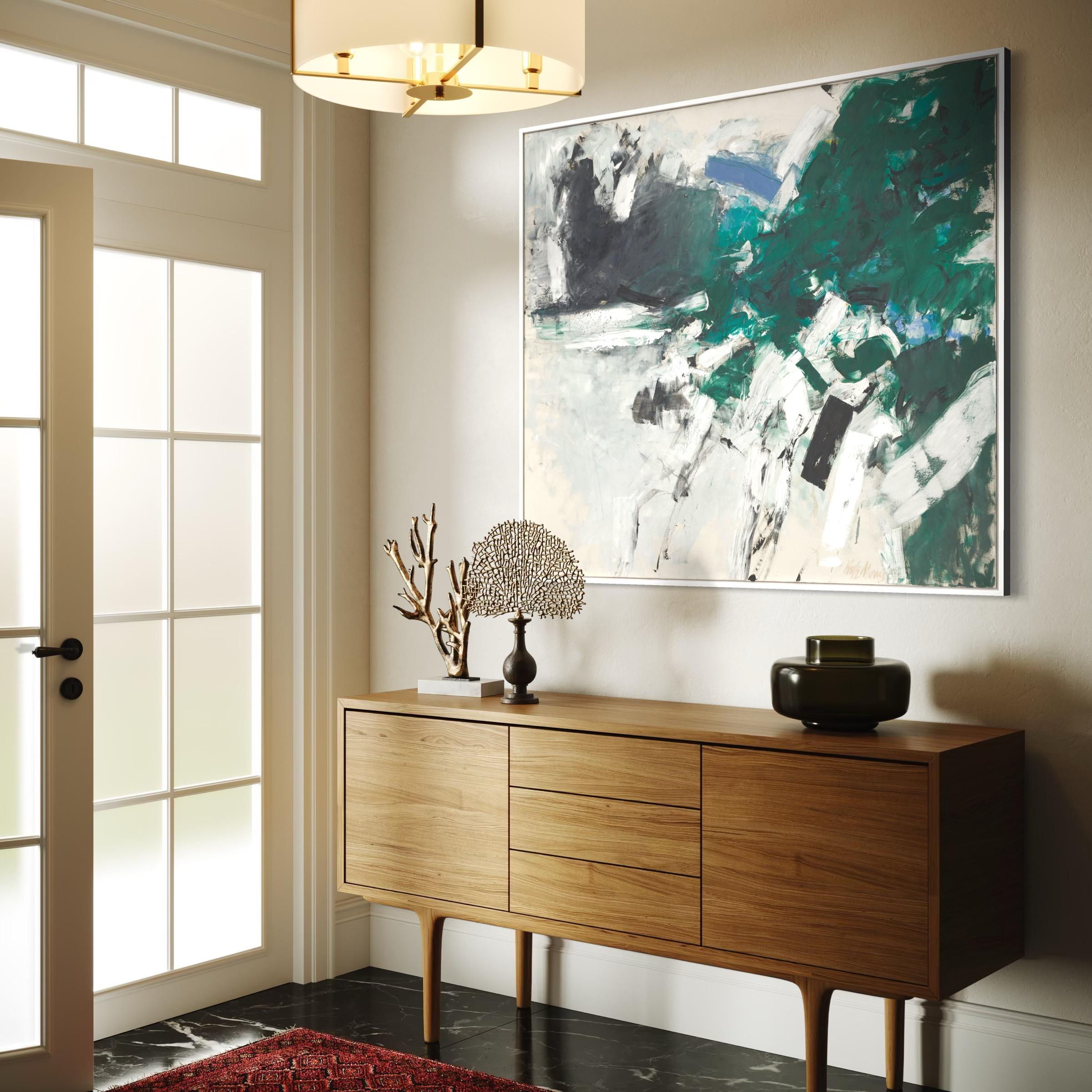 Green Burst - Painting by Kyle Morris