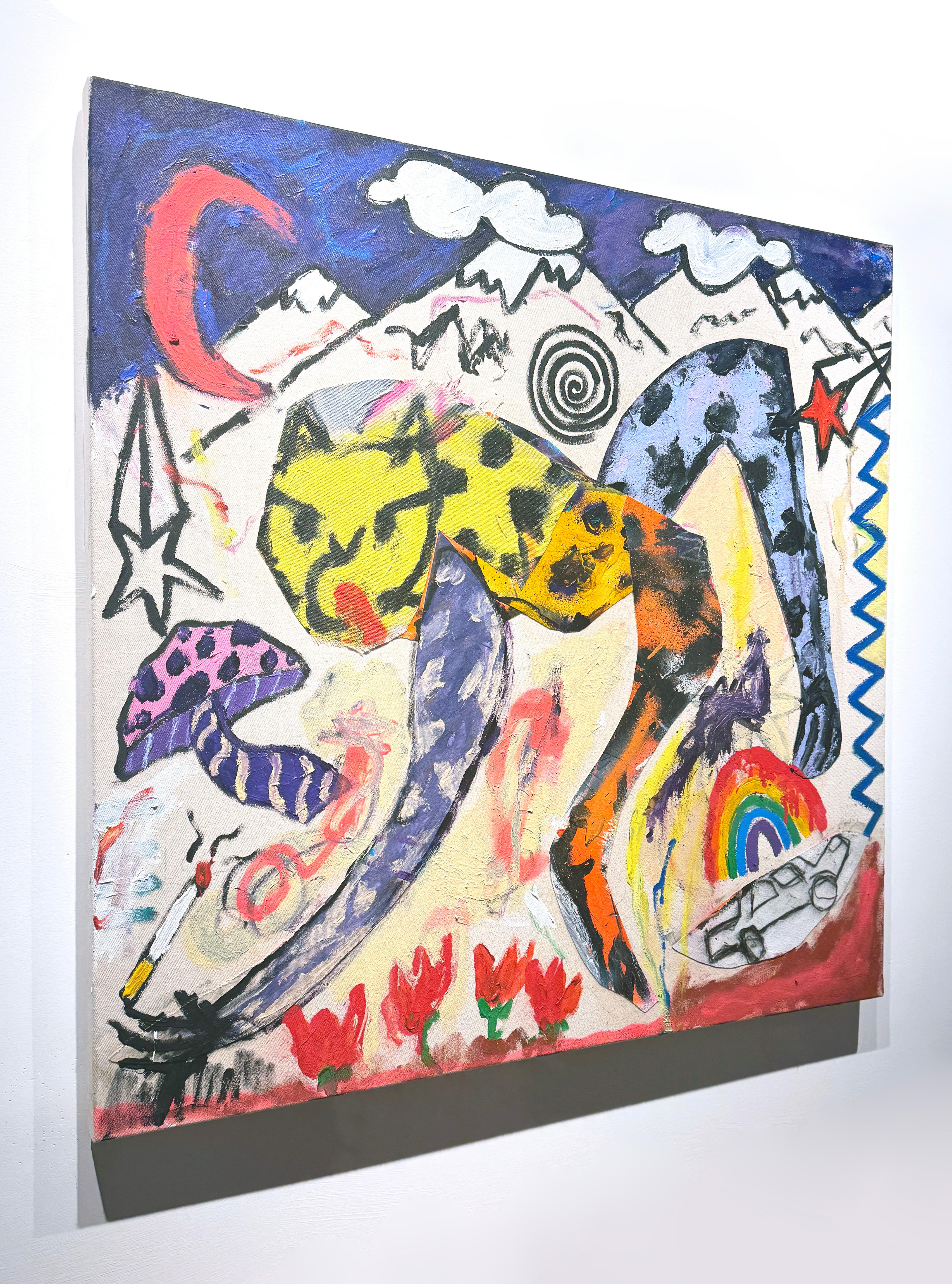 Spam Mail - Contemporary Painting by Kyle Orlando