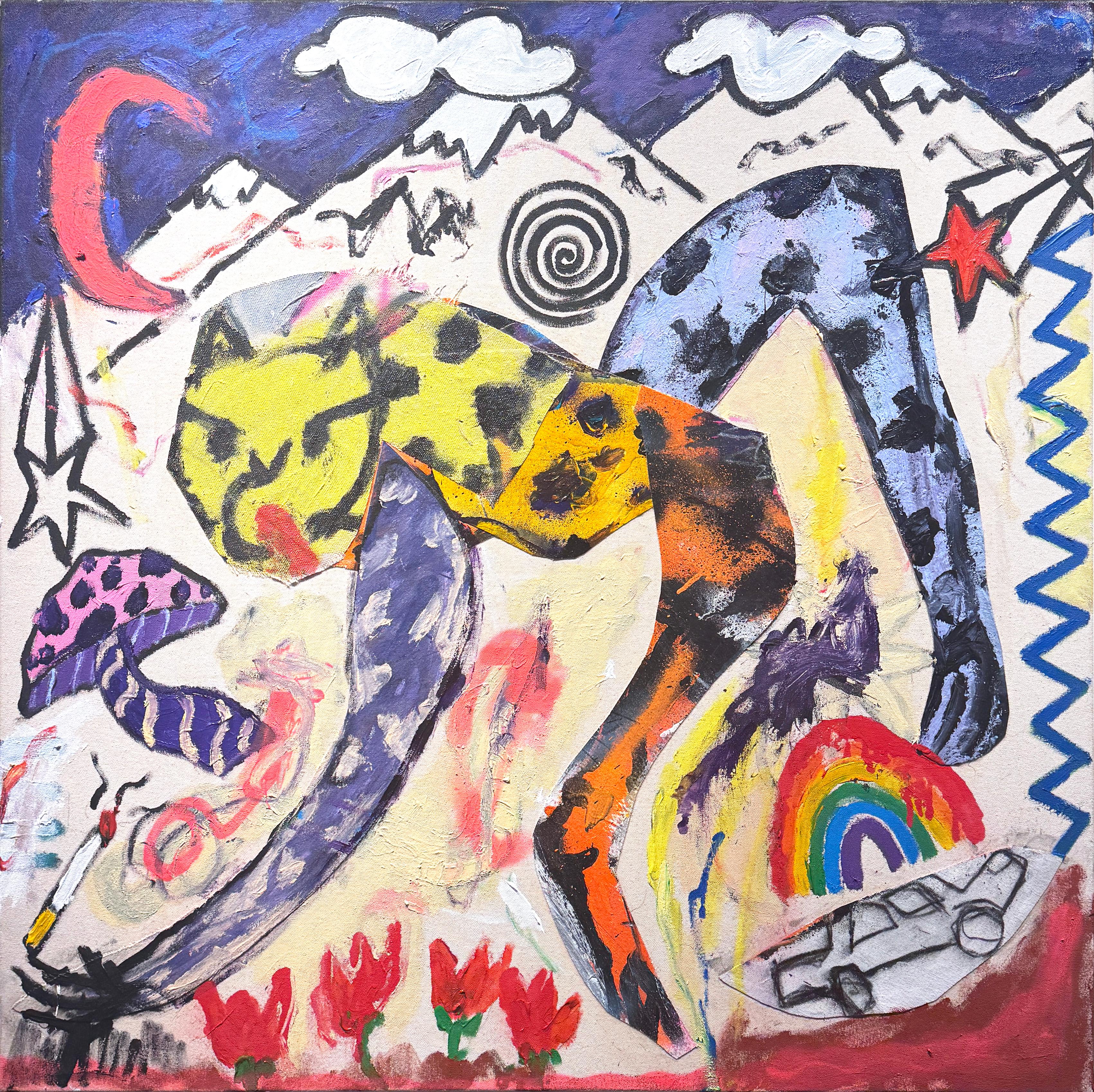 Kyle Orlando Animal Painting - Spam Mail