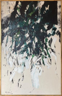 "Pendant Greens, " Kyle Morris, Abstract Expressionism, Joan Mitchell, Gestural