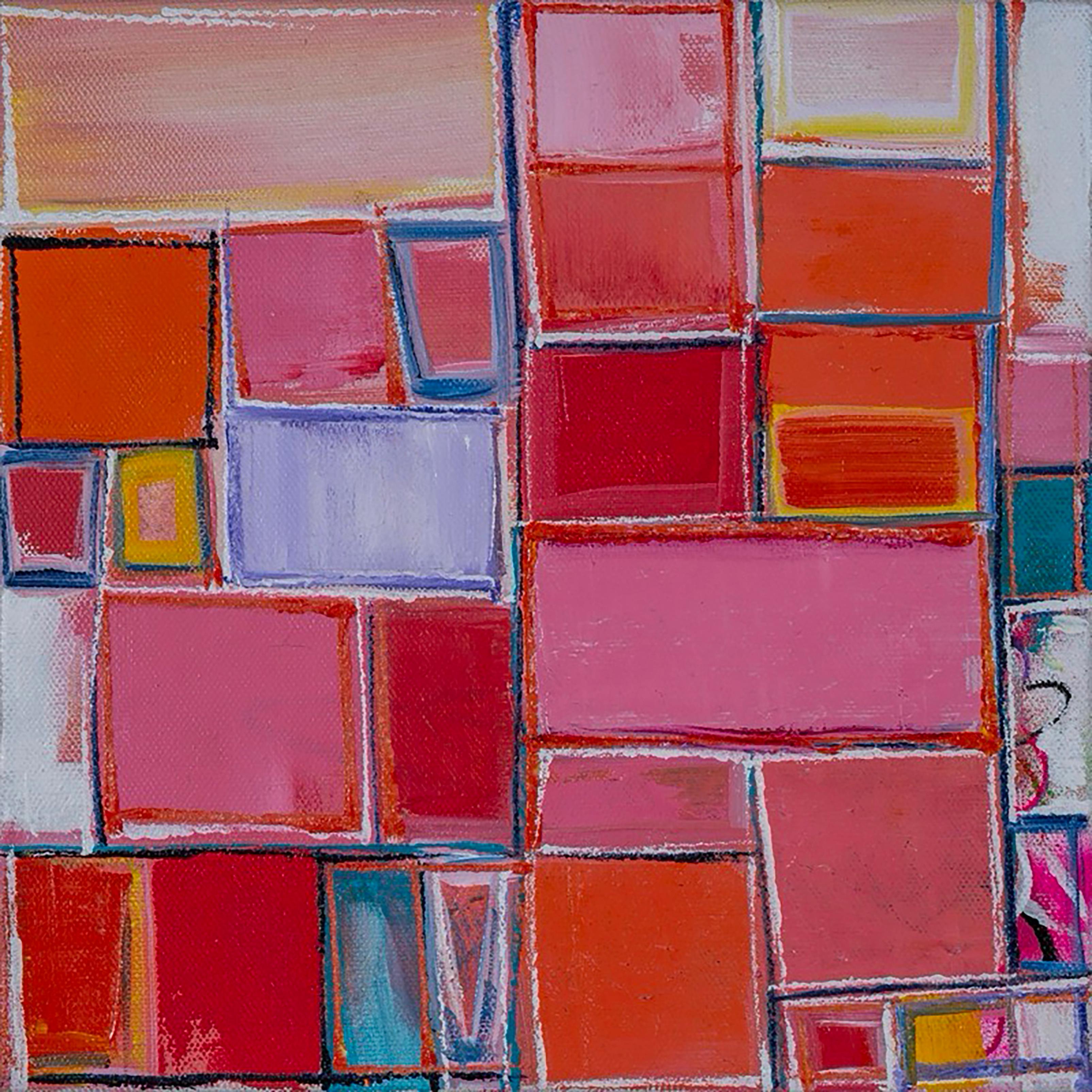 Abstract Painting de Kymm Swank - Estructura 208 - óleo sobre lienzo