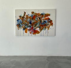 "Berrinche #10 " - técnica mixta sobre lienzo