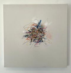 "Berrinche #12 " - técnica mixta sobre lienzo