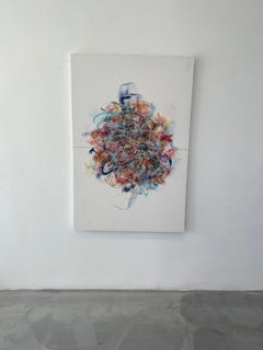 "Tantrum #5 " - mixed media on canvas