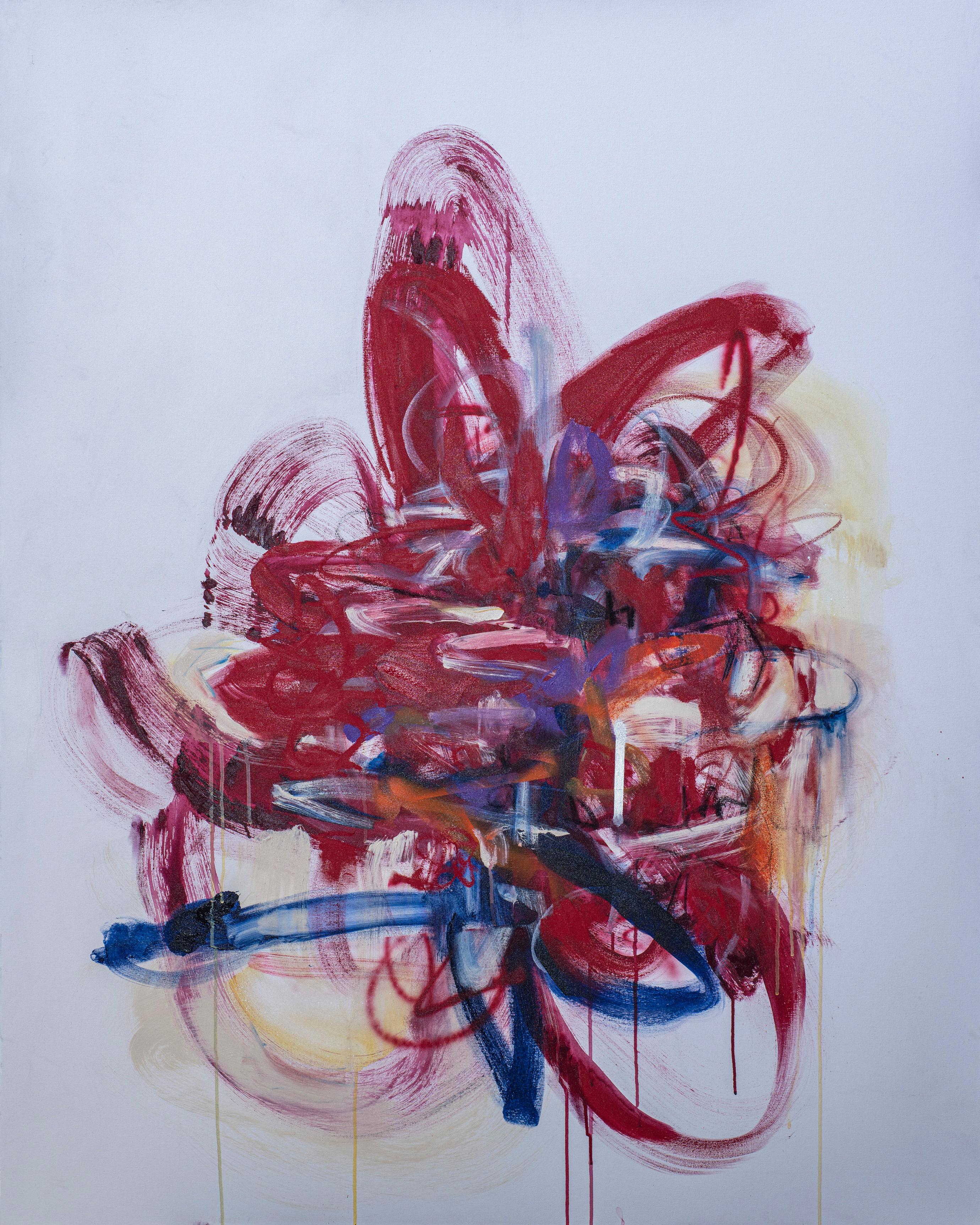 Abstract Painting Kymm Swank - "Tantrum #68 - techniques mixtes sur toile