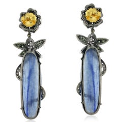 Kynite Earring with Sapphire and Diamonds