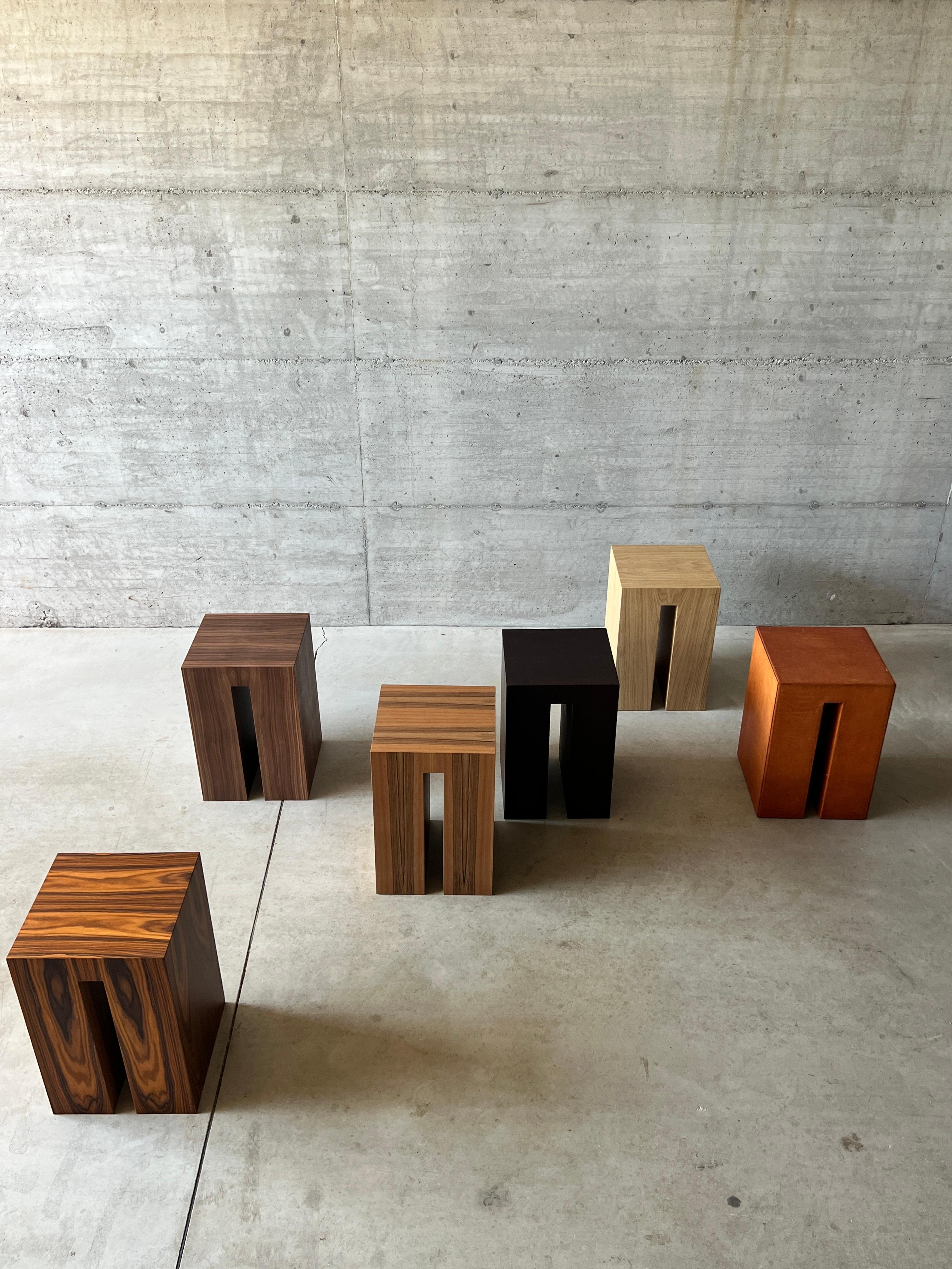 „Kyo-Co“ Hocker aus furniertem Sperrholz entworfen von Nathalie Orlandi für Dessie' im Angebot 7