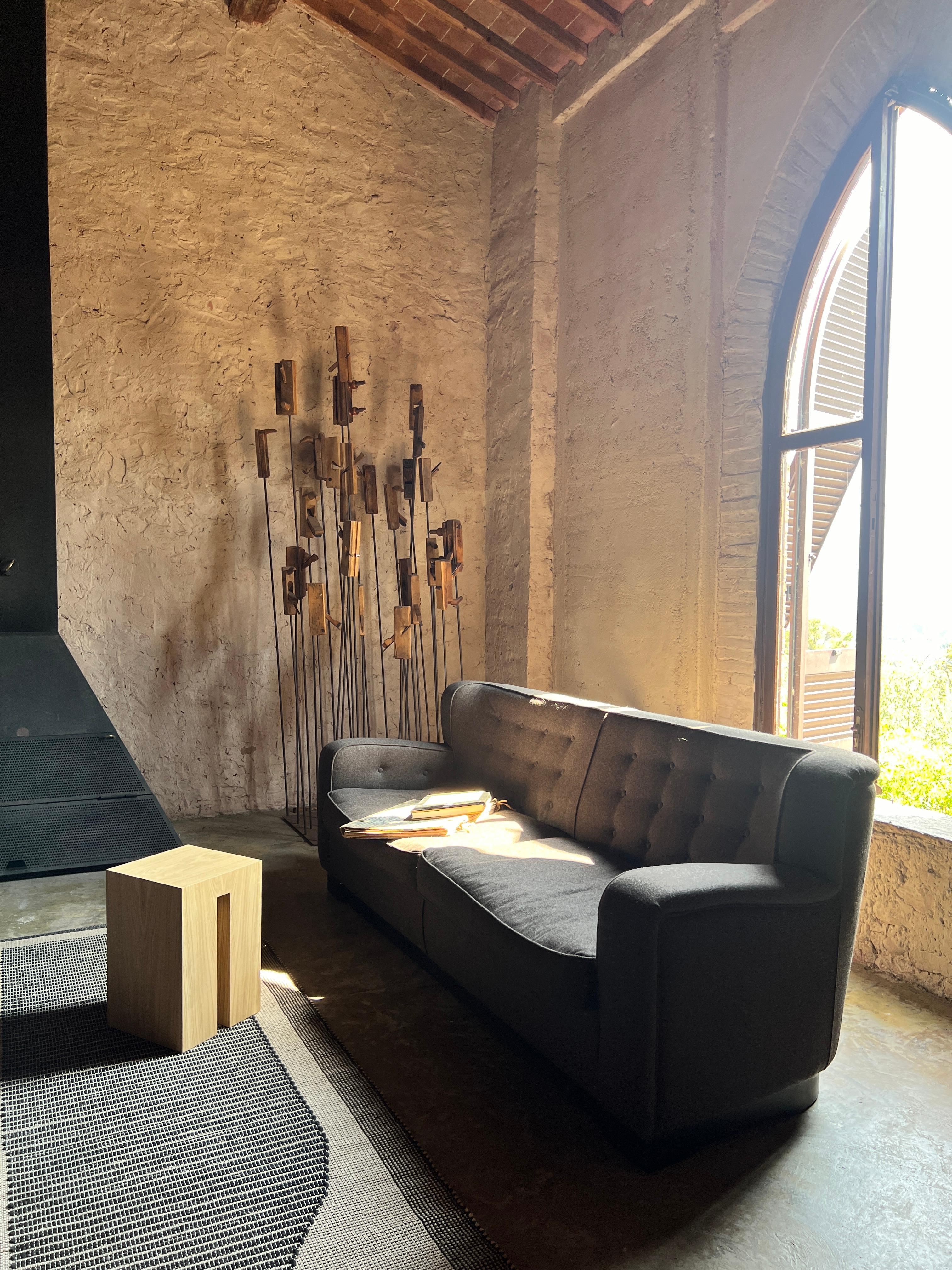 „Kyo-Co“ Hocker aus furniertem Sperrholz entworfen von Nathalie Orlandi für Dessie' (Furnier) im Angebot