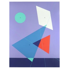 Kyohei Inukai sérigraphie « Flying High » ou « Shapes in Motion » (Les formes en mouvement) '1979'