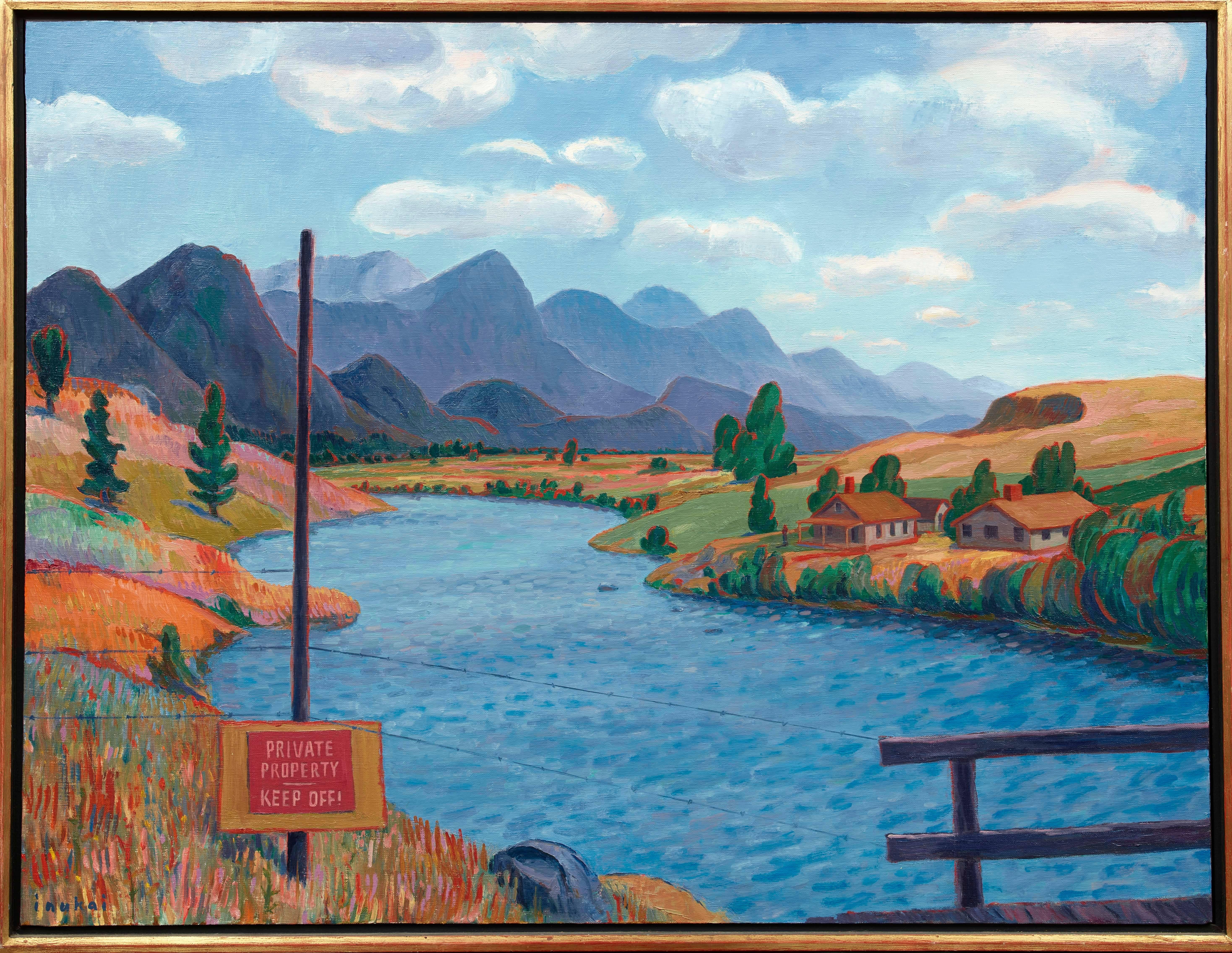 Artist: Kyohei Inukai (aka Earle Goodenow), American (1913 - 1985)
Title: Arkansas River (Colorado)
Year: 1968
Medium: Oil on Canvas, signed
Size: 32 x 42 in. (81.28 x 106.68 cm)
Frame Size: 34 x 44 inches