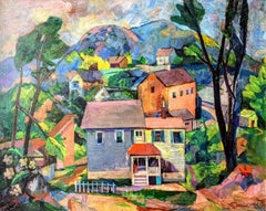 "Untitled (New England Landscape)" Modernist New England Landscape