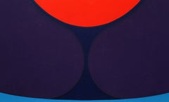 Egg 2 (Purple), Abstract Geometric Screenprint by Kyohei Inukai
