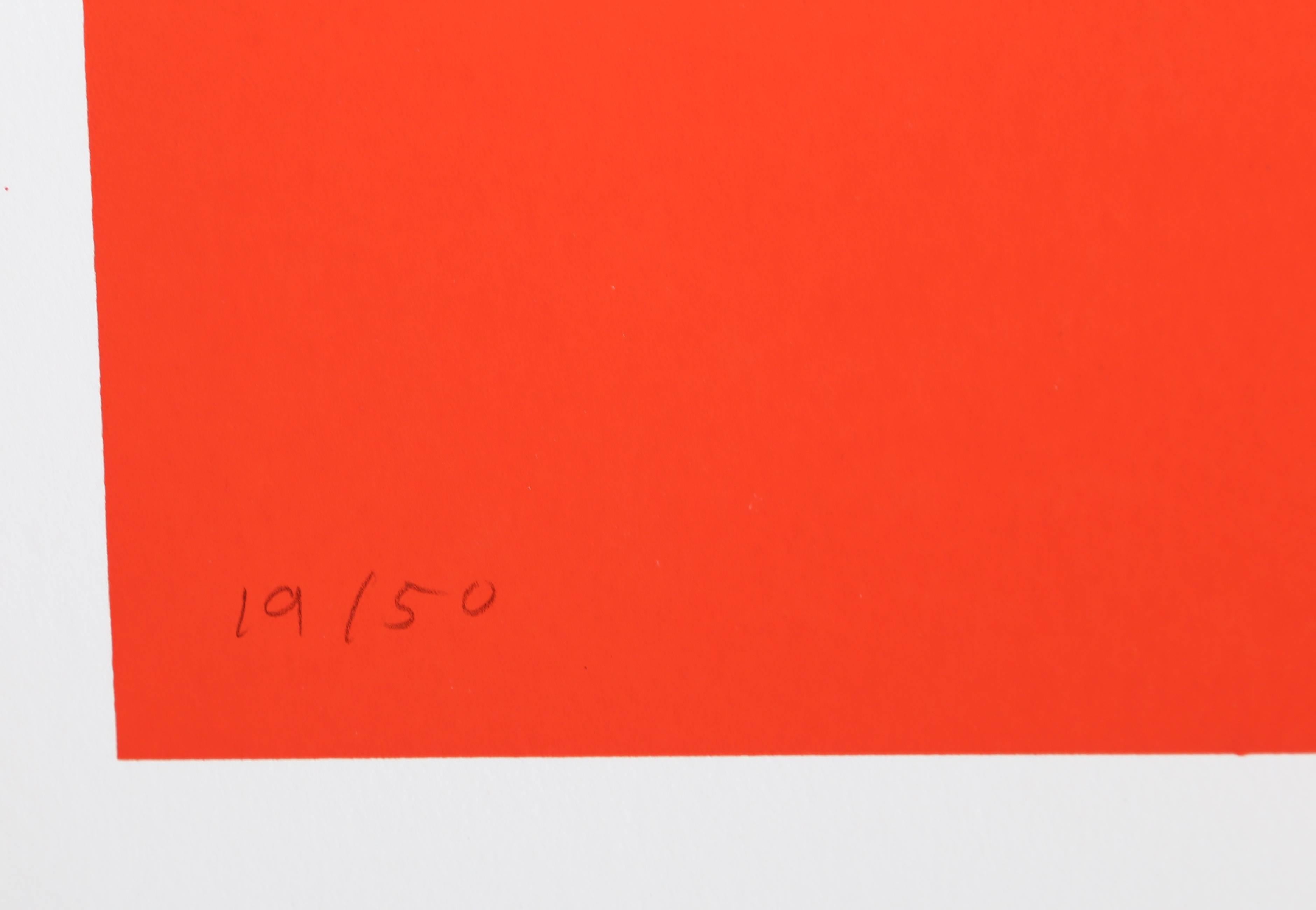 Egg (Red), Geometric Screenprint by Kyohei Inukai For Sale 1