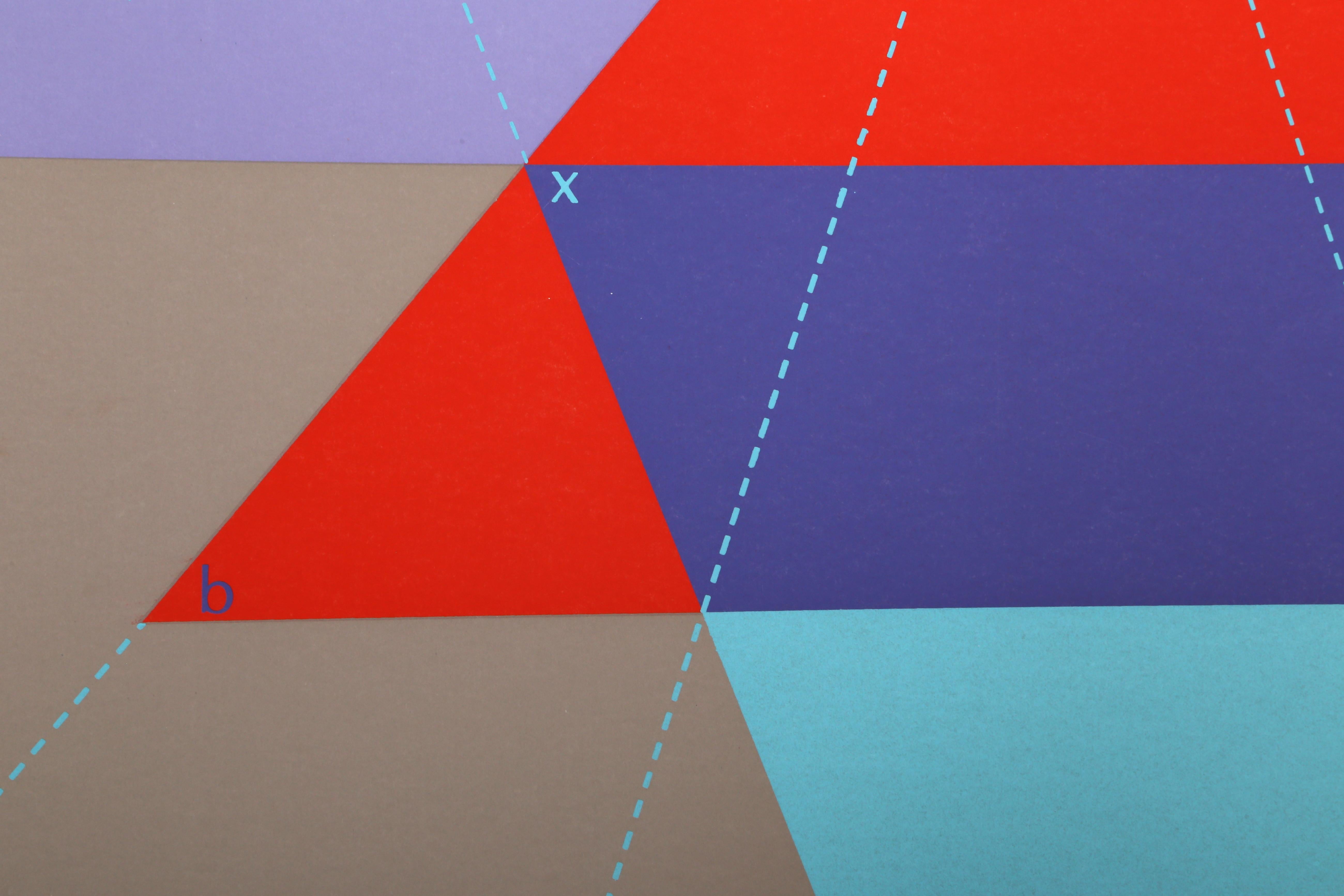 Idea, Abstract Geometric Screenprint by Kyohei Inukai For Sale 2