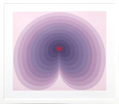 Pulse, sérigraphie géométrique Op Art de Kyohei Inukai