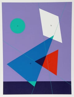 "Shapes in Motion" Geometric Serigraph by Kyohei Inukai