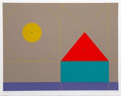 Under the Sun, Geometric Screenprint by Kyohei Inukai