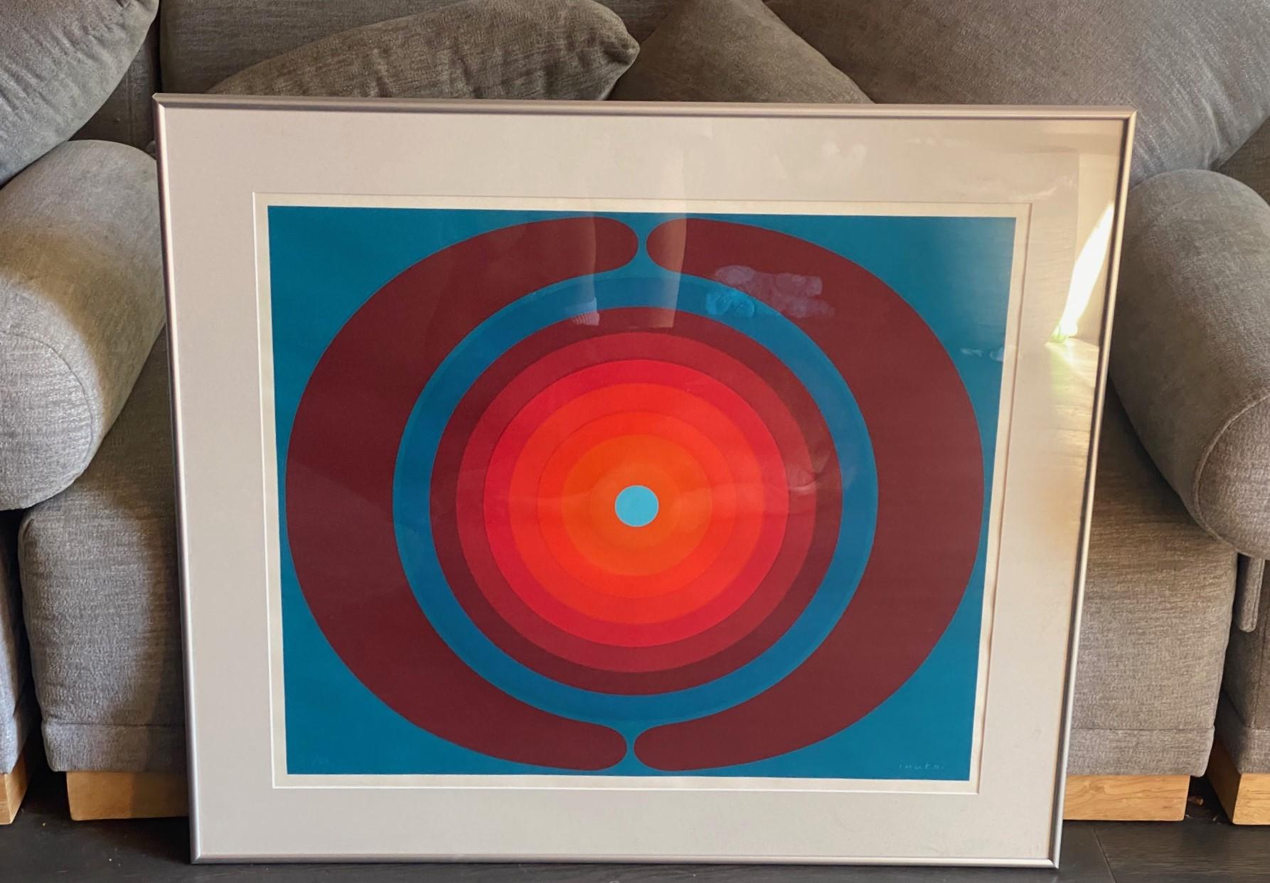 Sérigraphie abstraite Pop Op Art japonaise signée Kyohei Inukai en édition limitée en vente 4