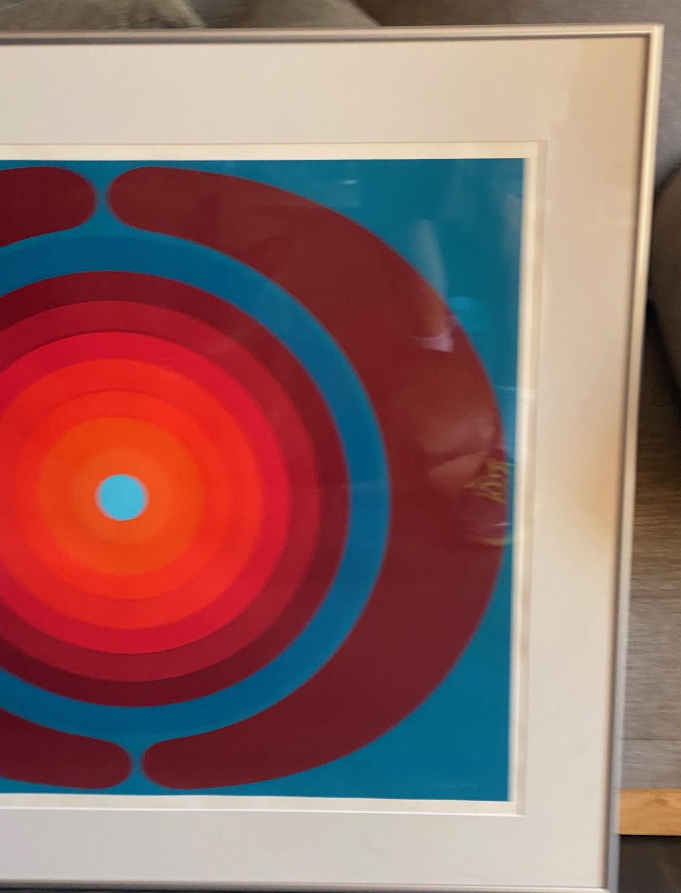 Américain Sérigraphie abstraite Pop Op Art japonaise signée Kyohei Inukai en édition limitée en vente