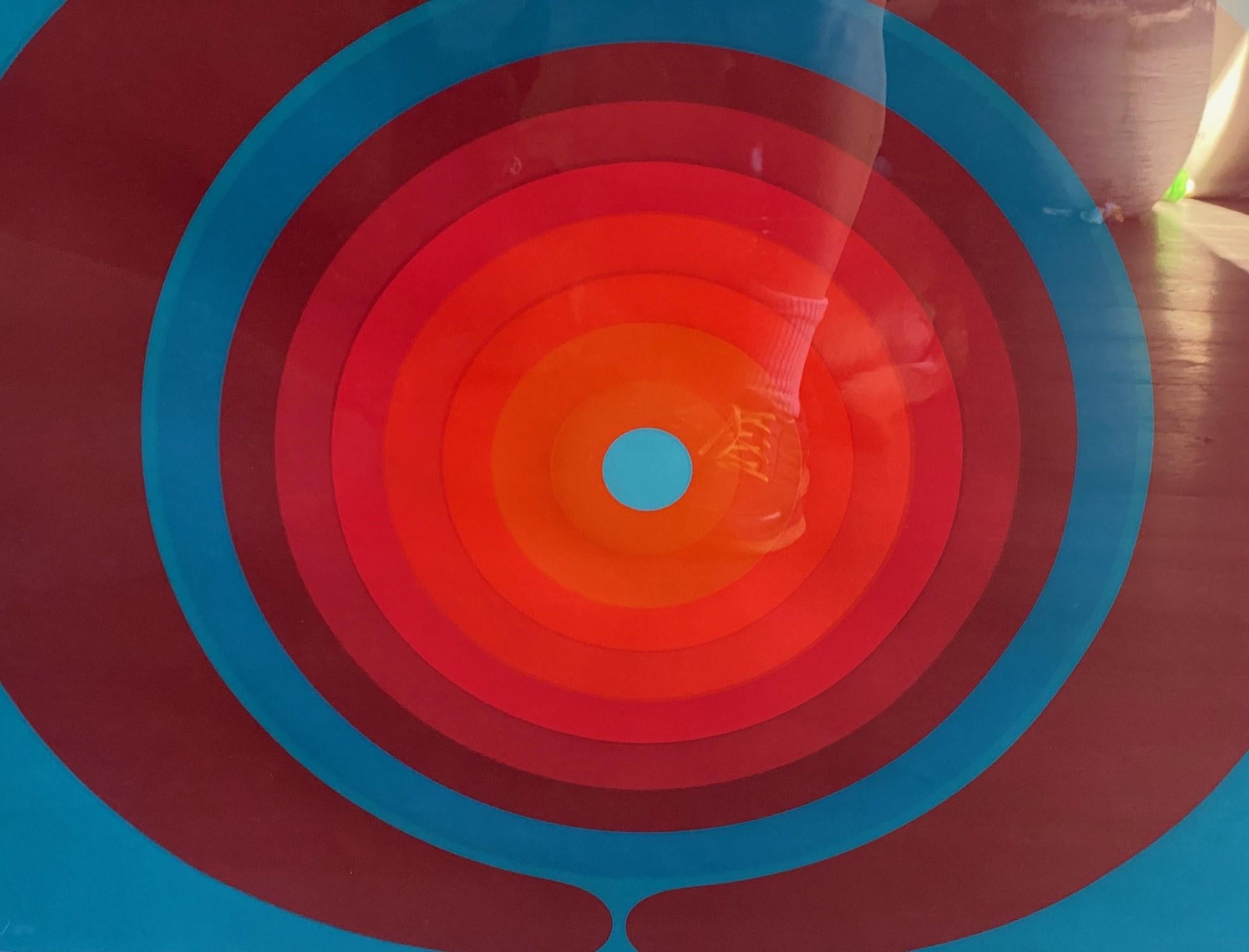 Fin du 20e siècle Sérigraphie abstraite Pop Op Art japonaise signée Kyohei Inukai en édition limitée en vente