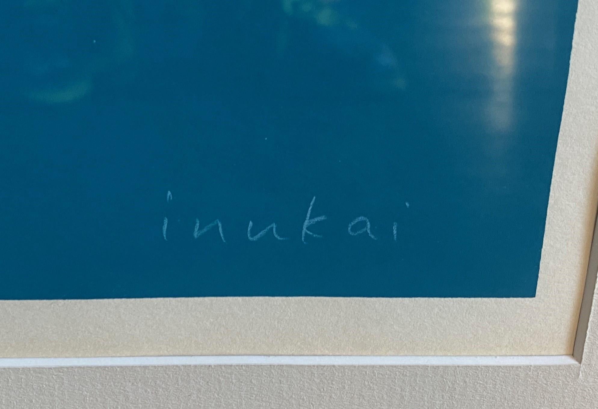 Verre Sérigraphie abstraite Pop Op Art japonaise signée Kyohei Inukai en édition limitée en vente
