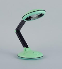 Kyoji Tanaka, Japan, Minilight and Fan, Turquoise "Liseuse" Lamp