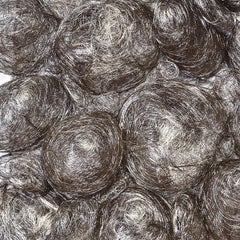 Sen Man Na Yu Ta, scultura da parete contemporanea giapponese intrecciata di Kyoko Kumai