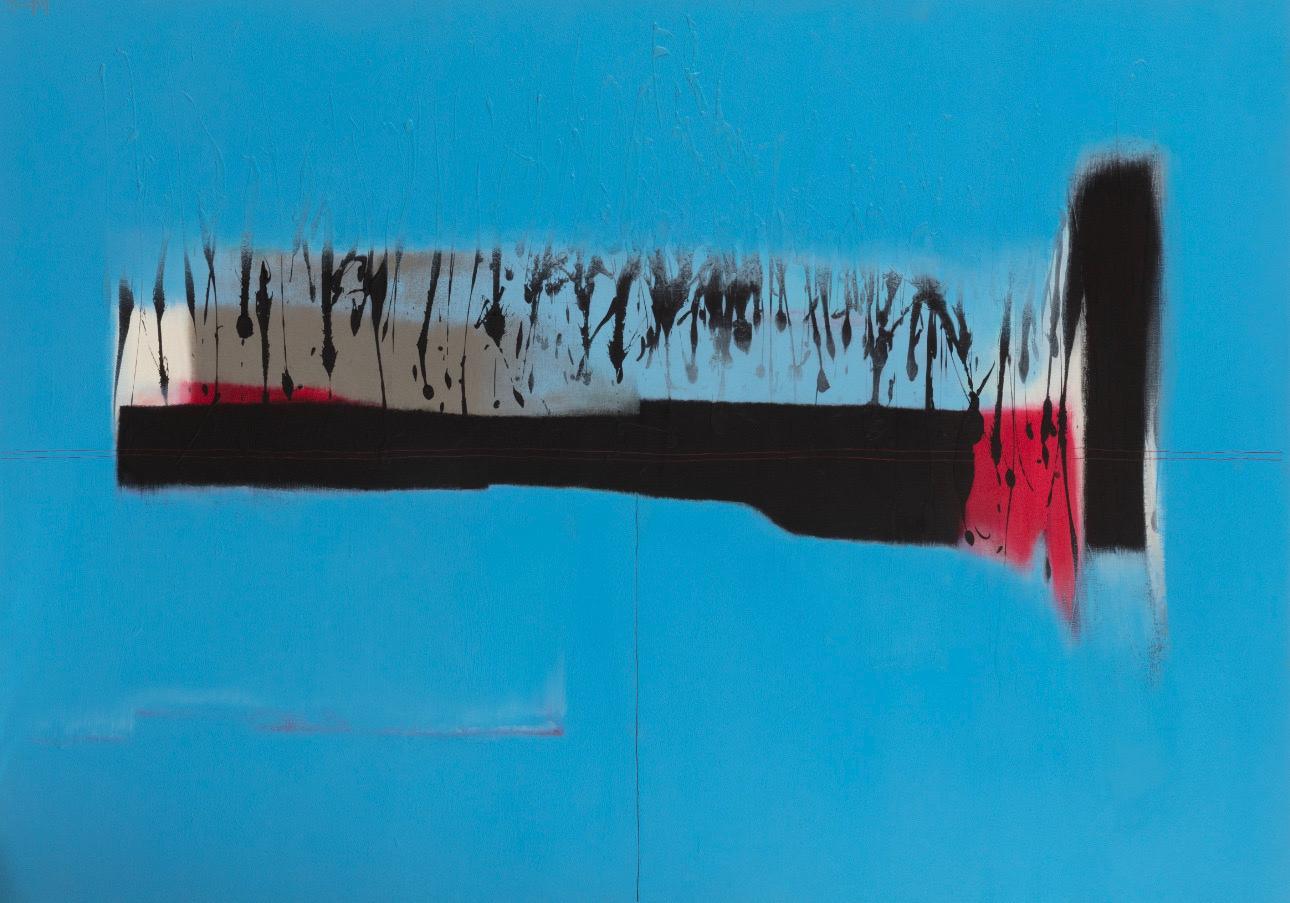 Kyoko SASAÏ Abstract Painting - “198002” by Kyoko Sasai