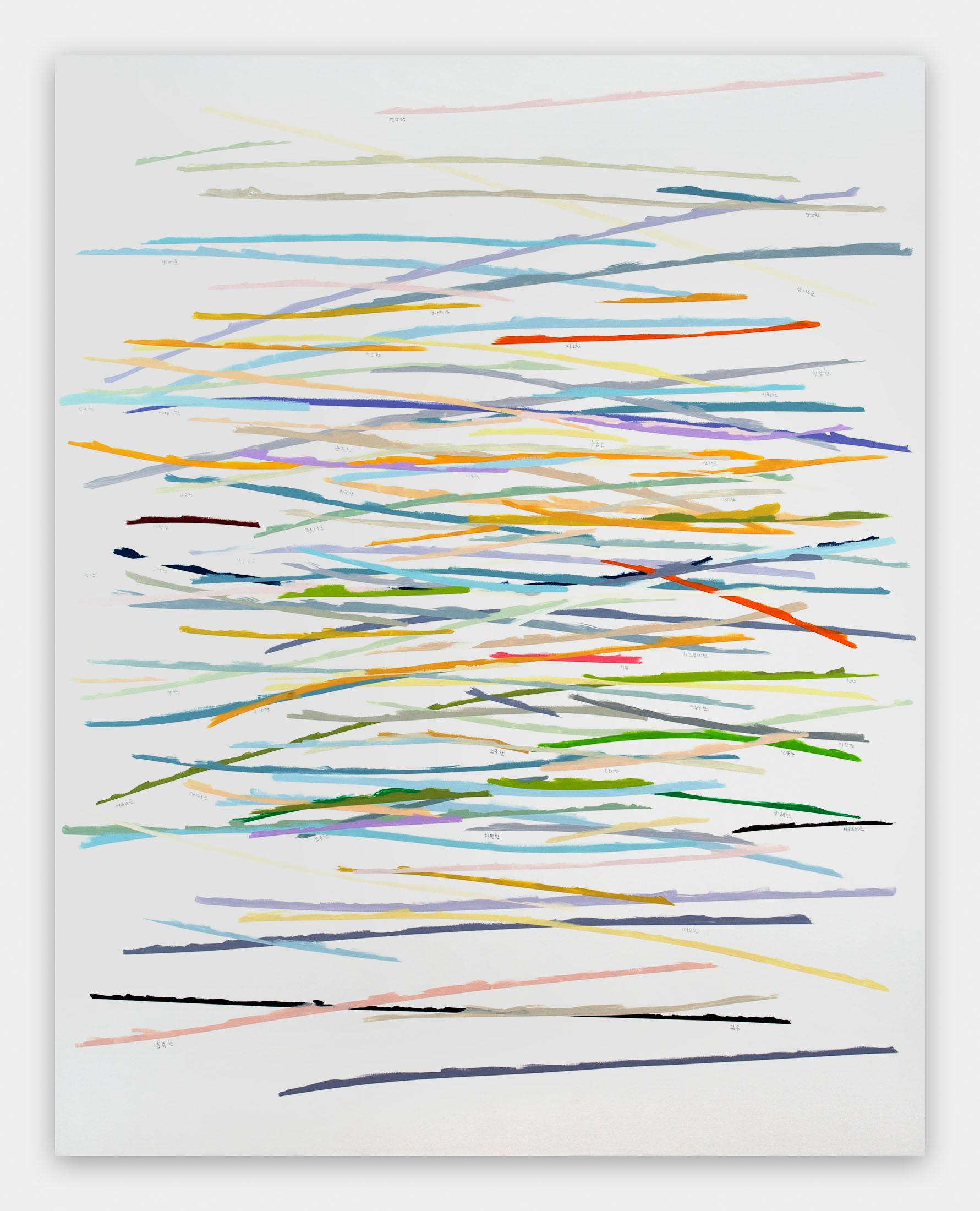 Abstract Painting di Kyong Lee - Nota astratta 001
