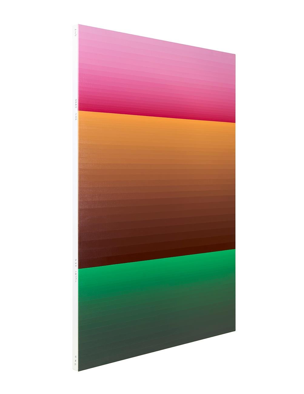 Cambio di colore emotivo 44 (pittura astratta) - Painting Astratto di Kyong Lee