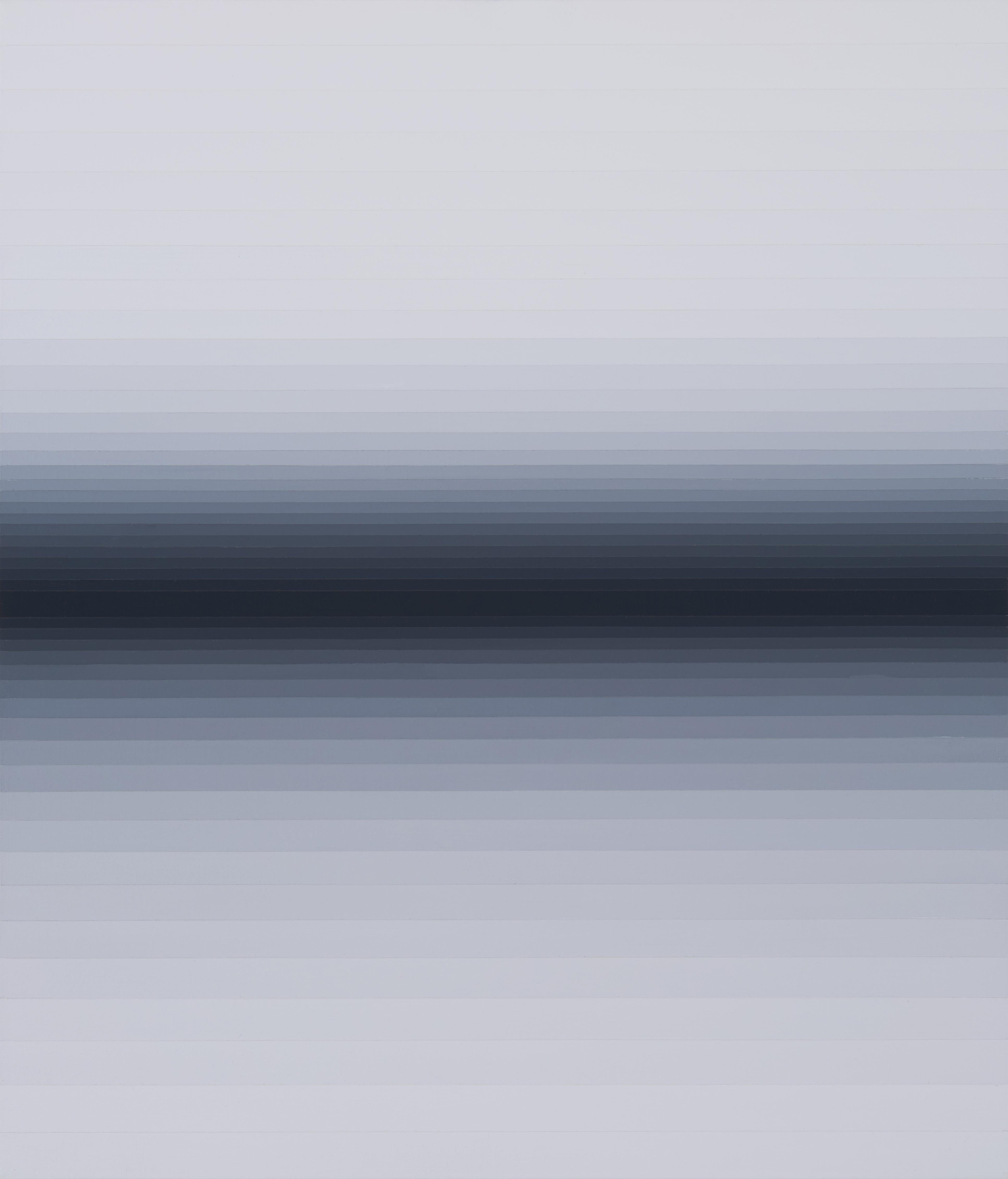 Emotional color change 61 - Gray Abstract Painting by Kyong Lee