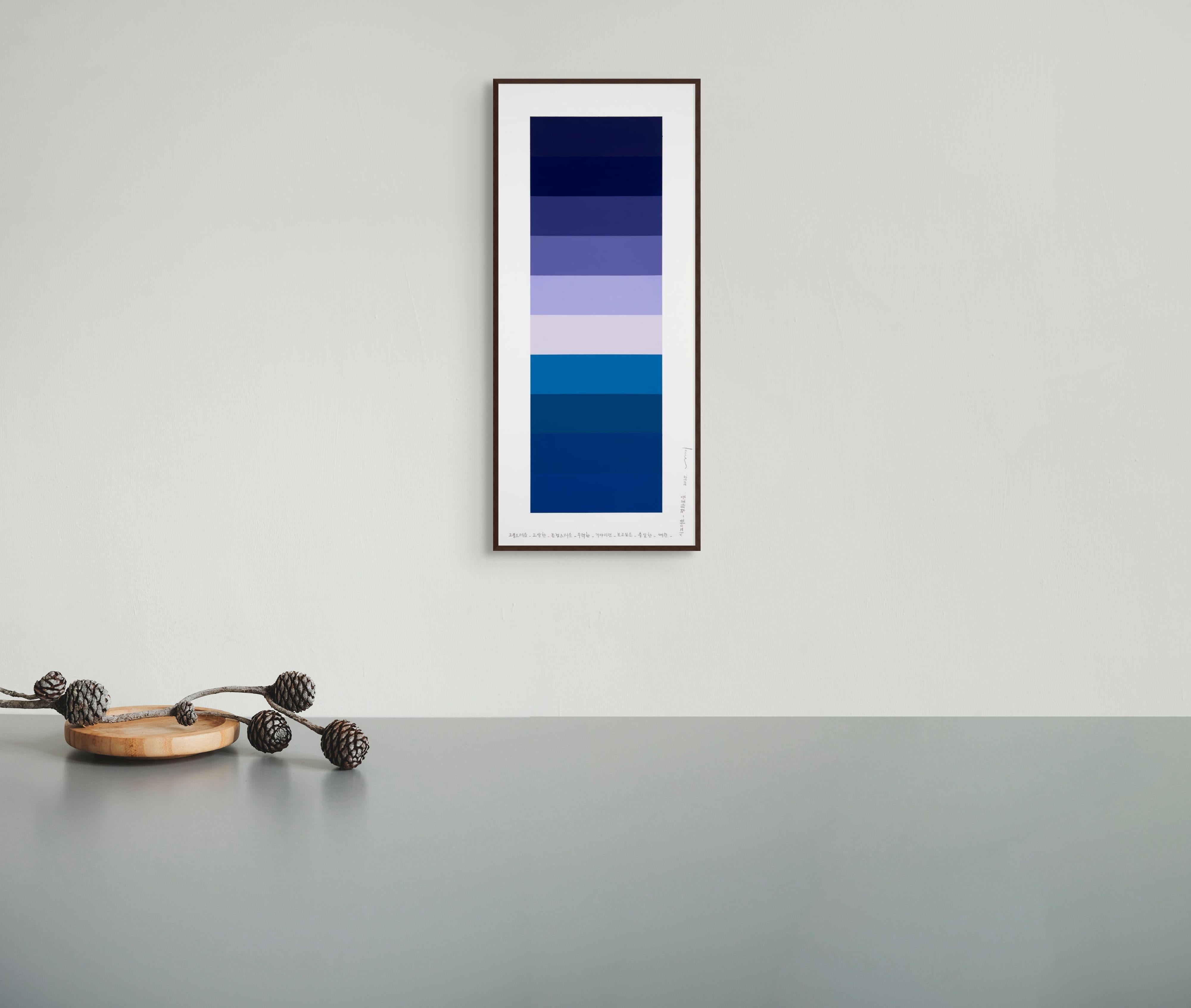 Carta de colores emocionales 224 (Pintura abstracta) - Painting Abstracto de Kyong Lee