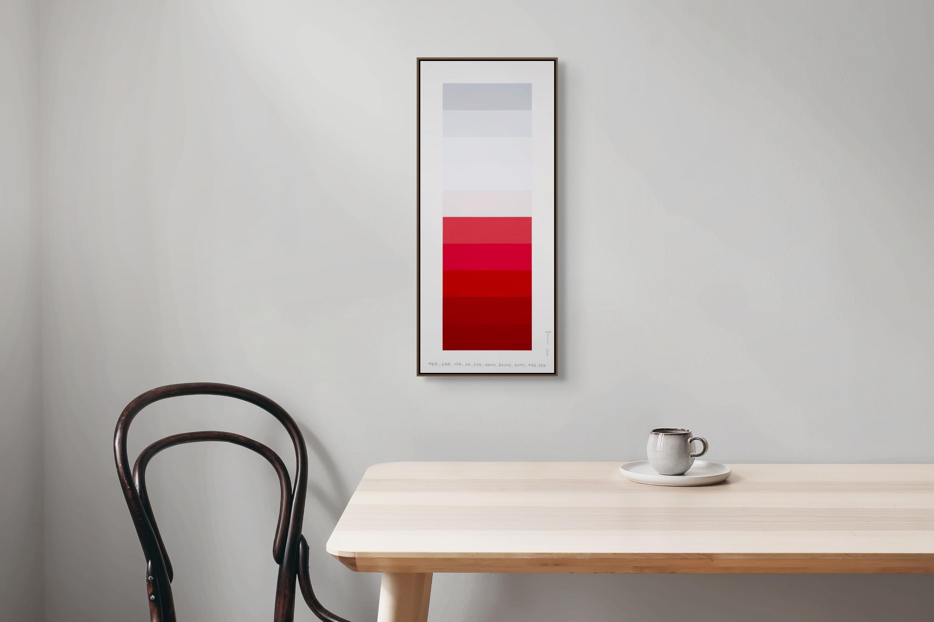 Carta de colores emocionales 229 (Pintura abstracta) - Painting de Kyong Lee