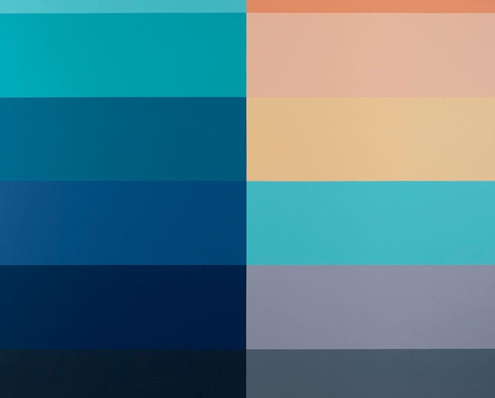 Field de couleurs émotionnel 2 (peinture abstraite) - Abstrait Painting par Kyong Lee