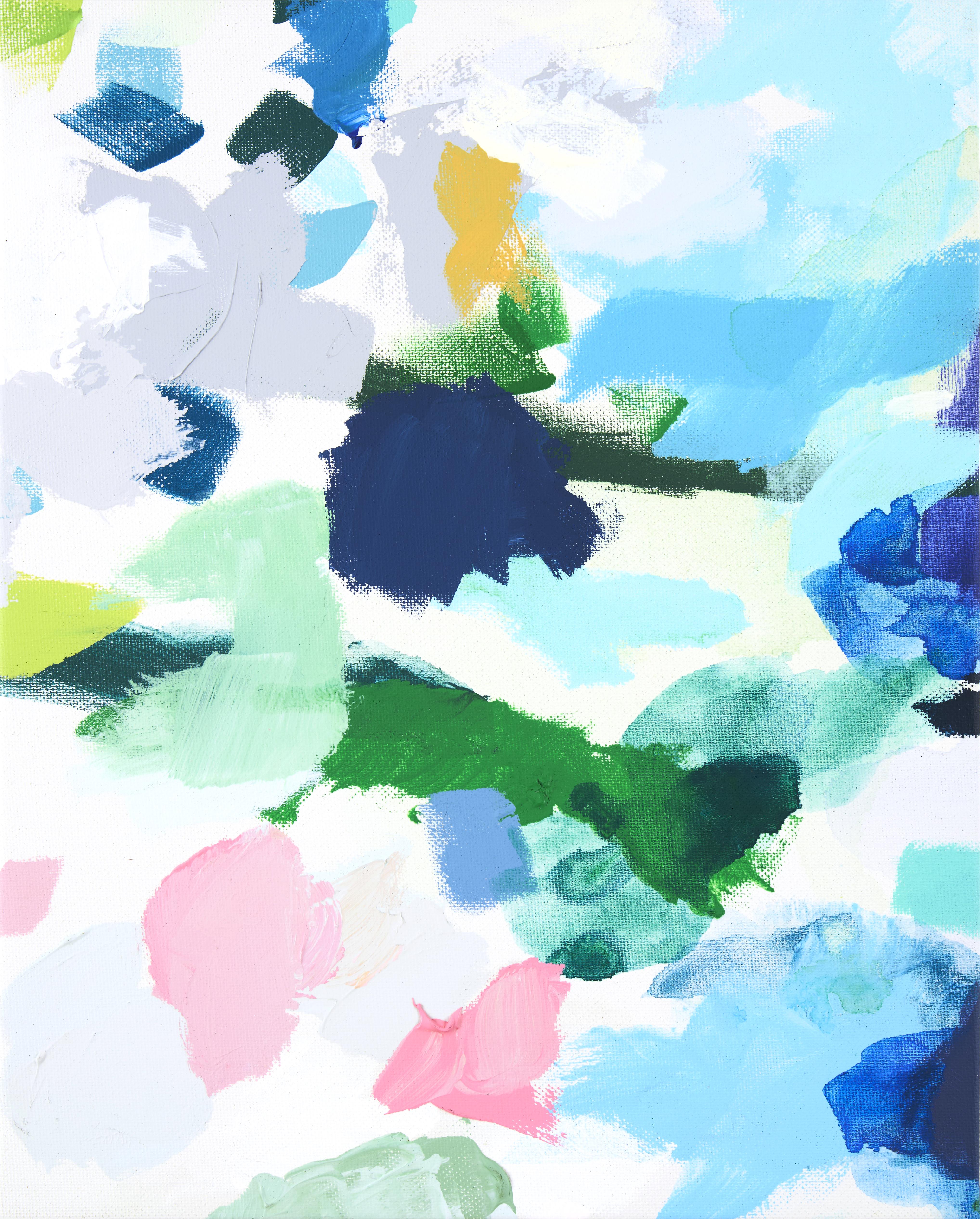 Die Serie Perfect Coincidence des Künstlers ist eine zeitgenössische Hommage an die Launen des Zufalls, die an die Technik von Jean Arp erinnert, der neue sinnliche Formen schuf, indem er farbiges Papier riss und es frei fallen ließ, geleitet vom