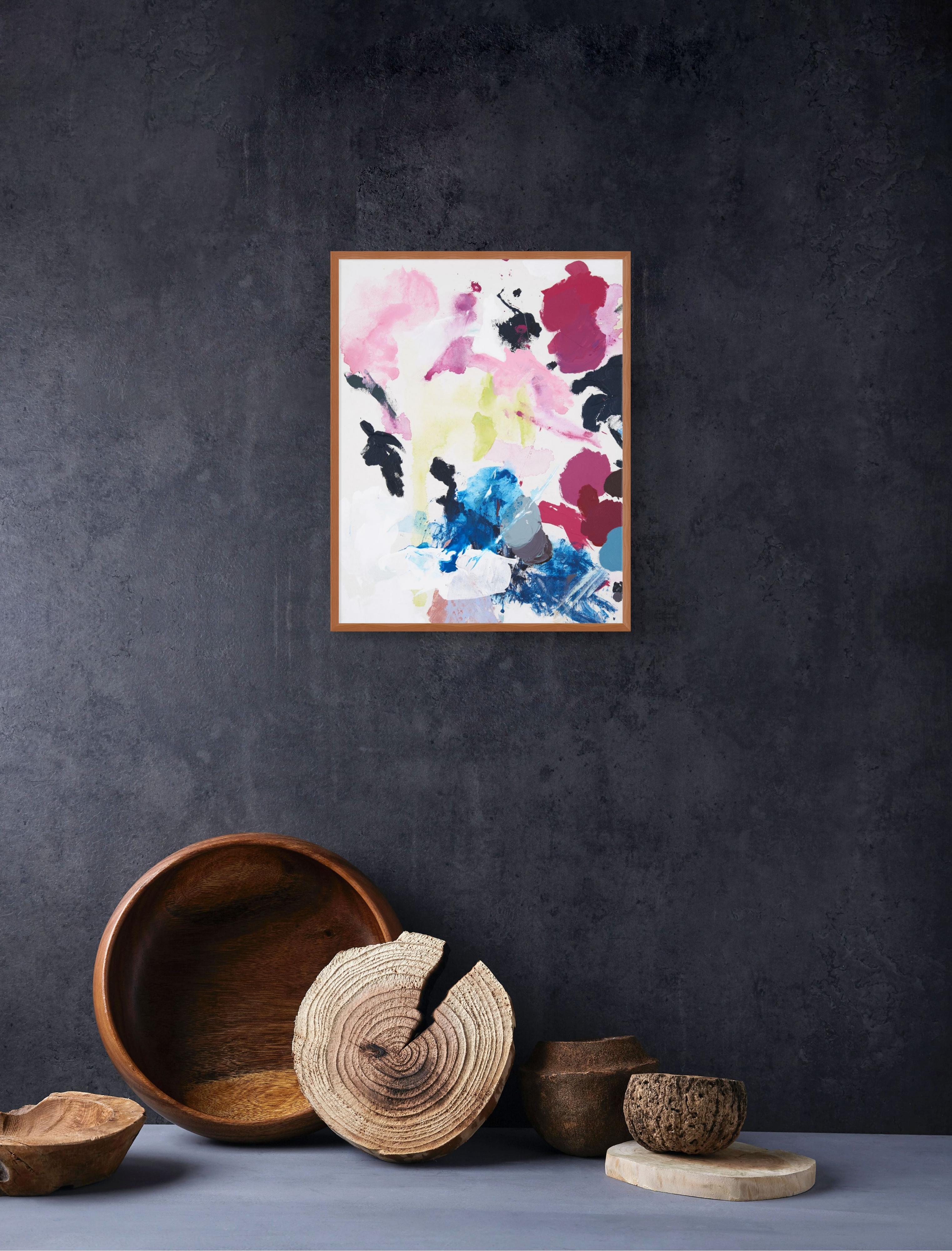 Perfekter Zufall 47 (Abstrakte Malerei) (Grau), Abstract Painting, von Kyong Lee