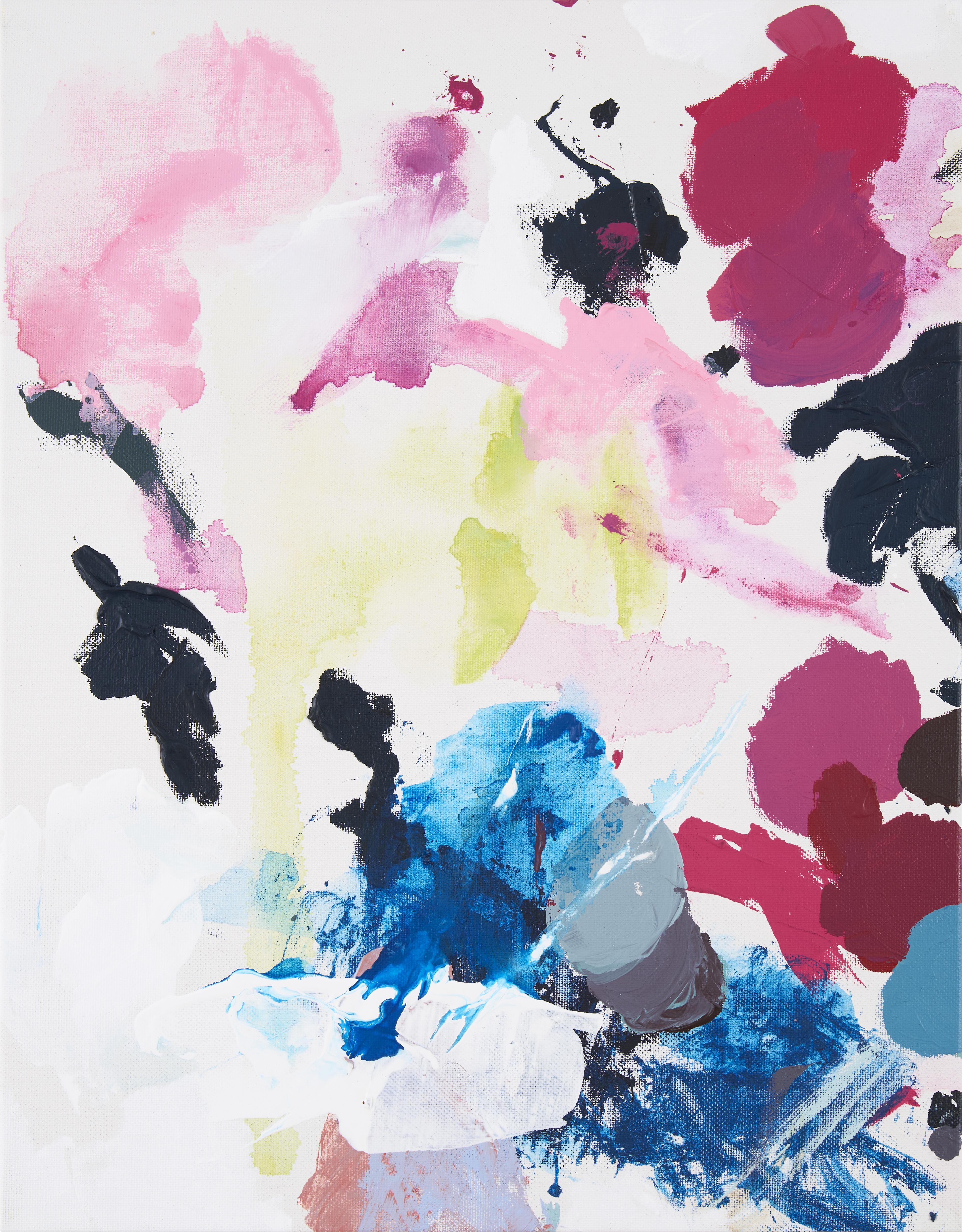 Die Serie Perfect Coincidence des Künstlers ist eine zeitgenössische Hommage an die Launen des Zufalls, die an die Technik von Jean Arp erinnert, der neue sinnliche Formen schuf, indem er farbiges Papier riss und es frei fallen ließ, geleitet vom