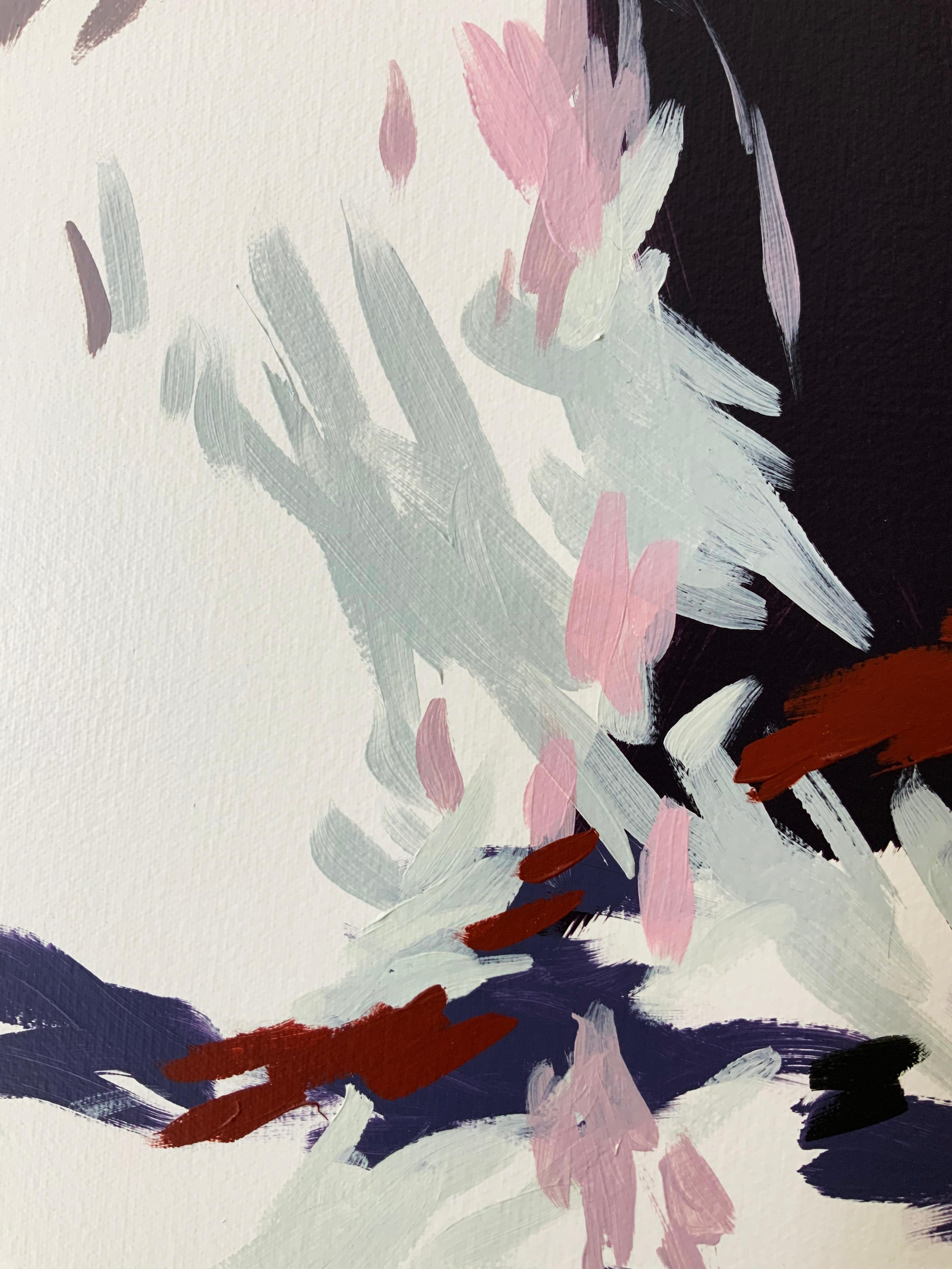 Acrylic on canvas - Unframed.

The work of Korean abstract painter Kyong Lee can be understood as a poetic exploration of color, form, process and materials. She works in series, extending each particular visual exploration to its limits to discover