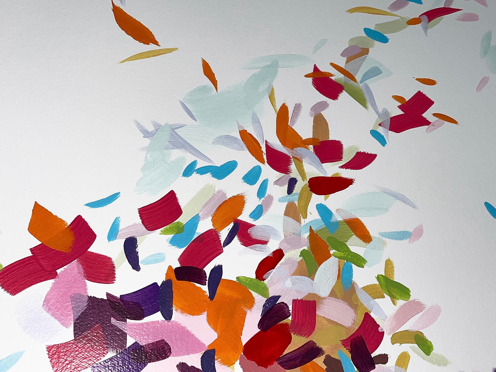 Record di colori indefiniti 30 (pittura astratta) - Abstract Painting Grigio di Kyong Lee
