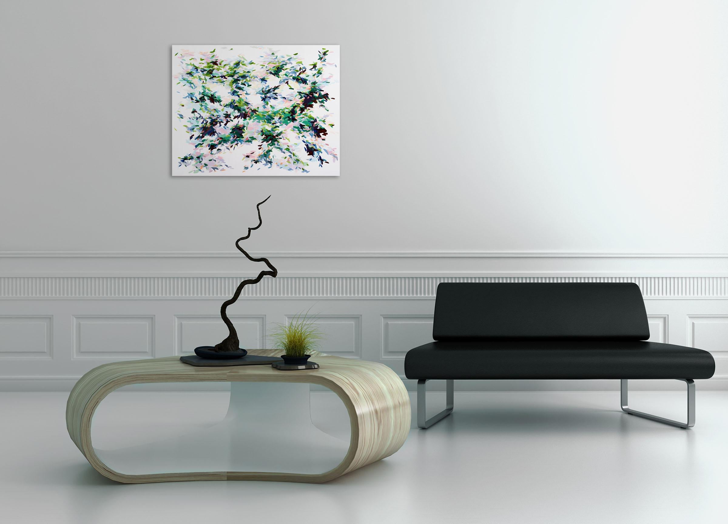 Record of Undefined Color 32 (Abstract painting) - Painting by Kyong Lee