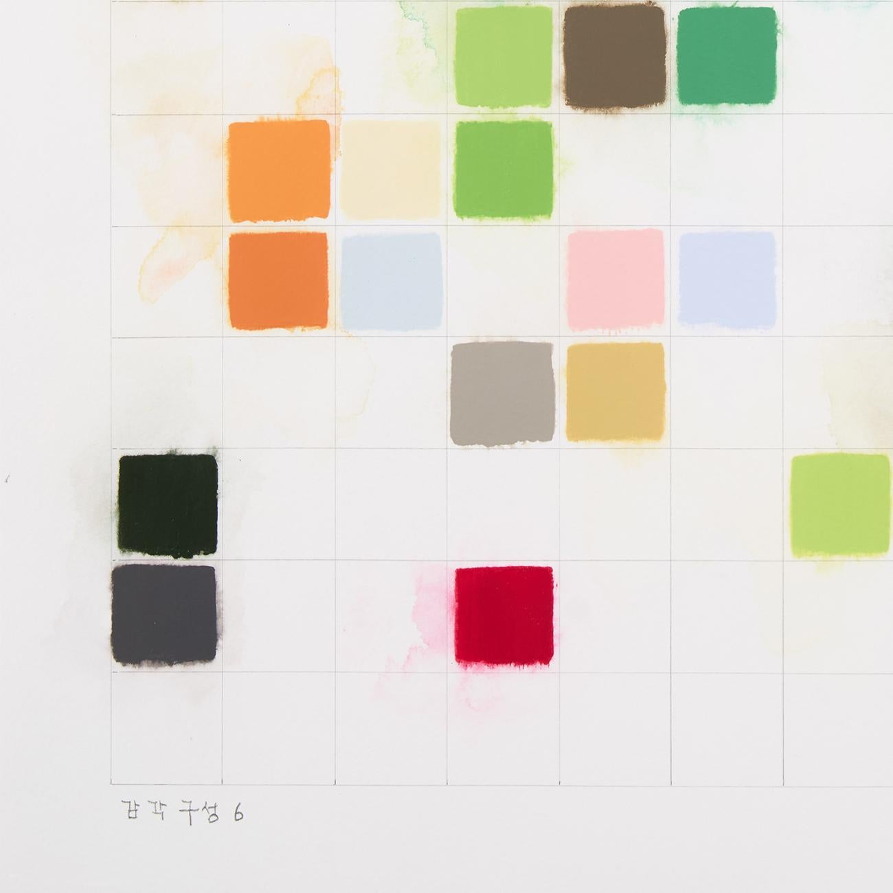 Sinnliche Komposition 6 (Pittura astratta) - Painting Astratto di Kyong Lee