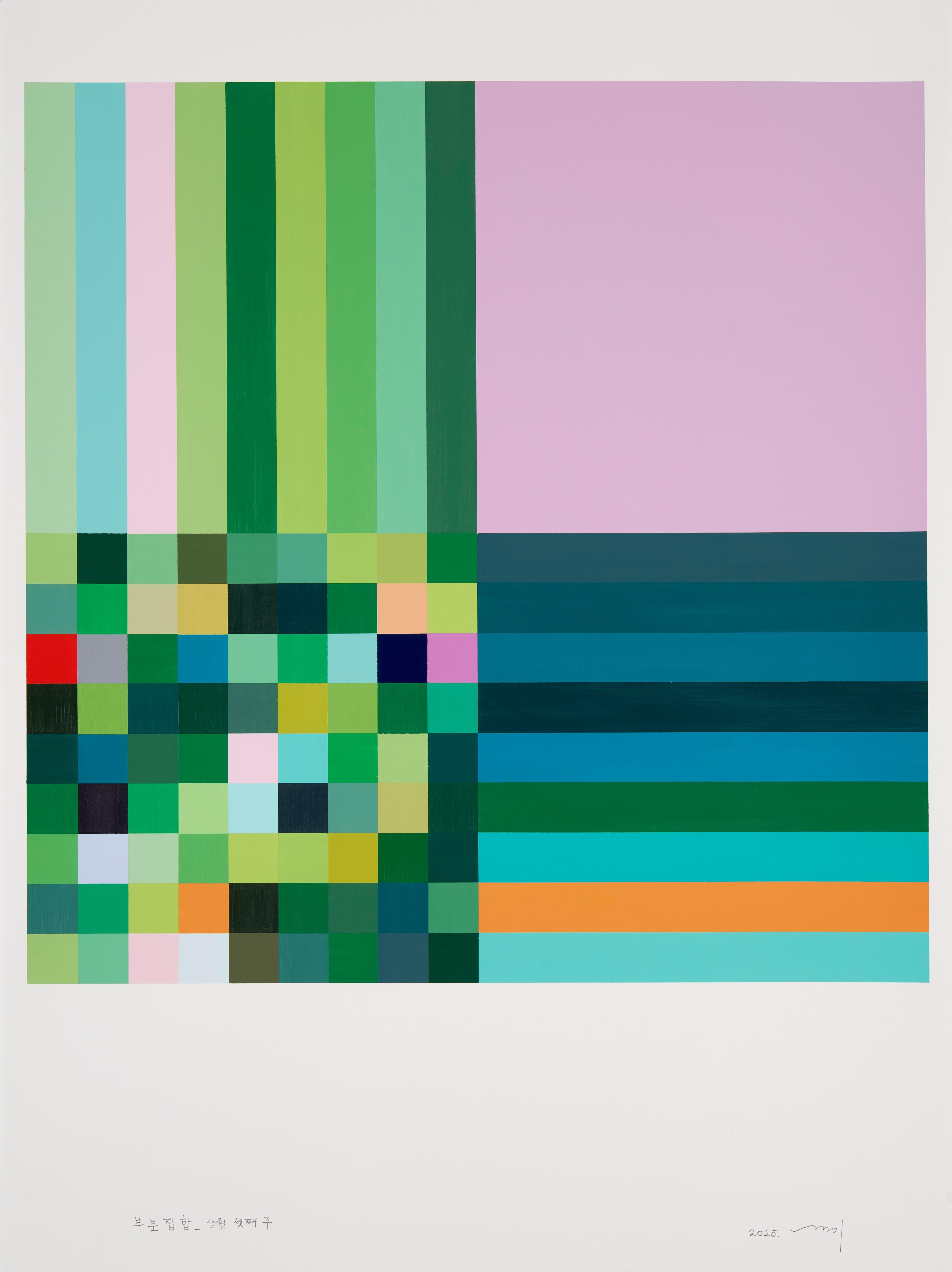 Subgrupo 0303 (Pintura abstracta) - Abstract Painting Gris de Kyong Lee