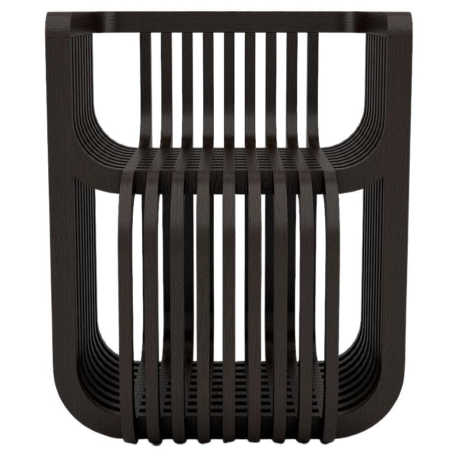 Silla Kyoto - Silla moderna artesanal de madera teñida de negro
