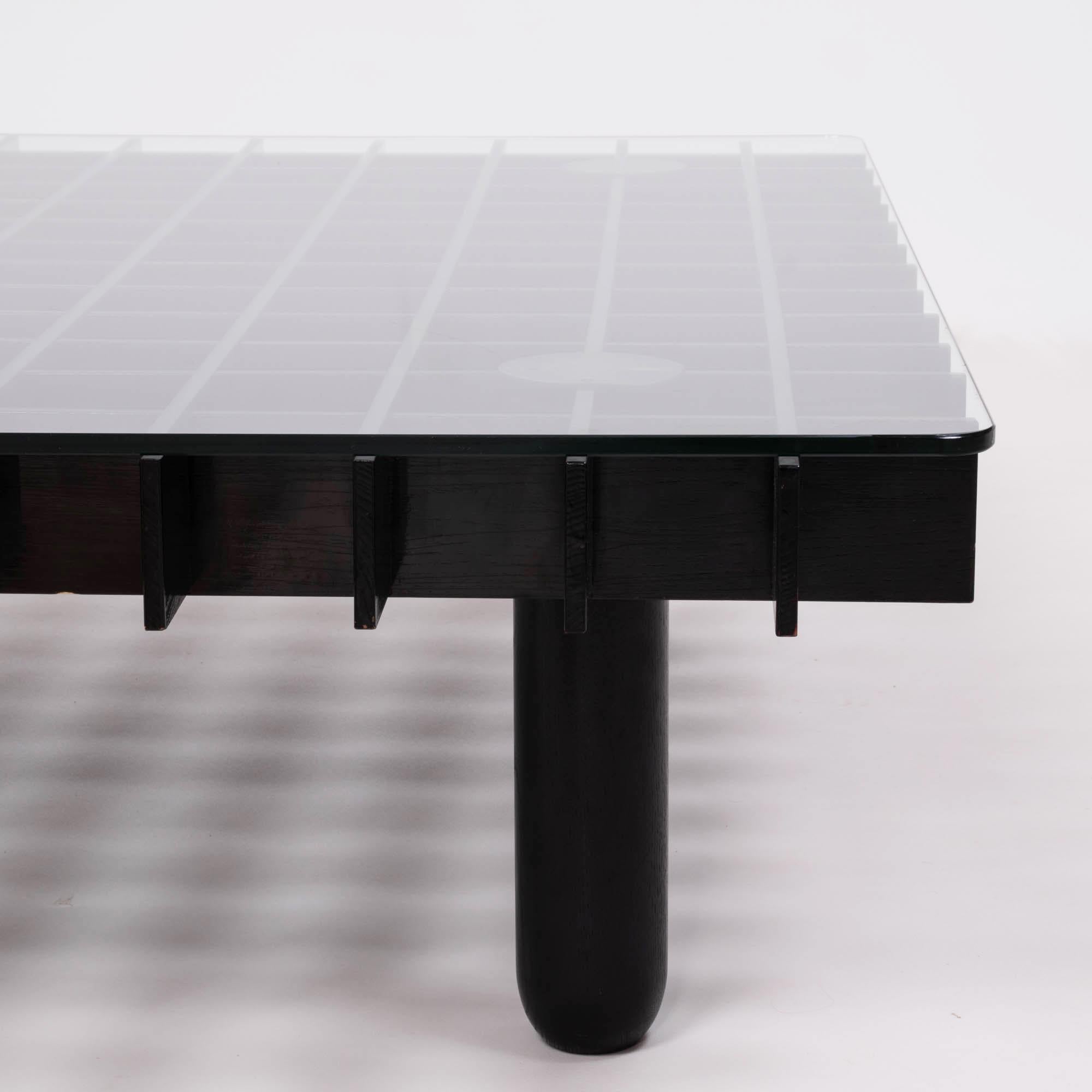 Late 20th Century Wooden Square 'Kyoto' Coffee Table in the style of Knoll