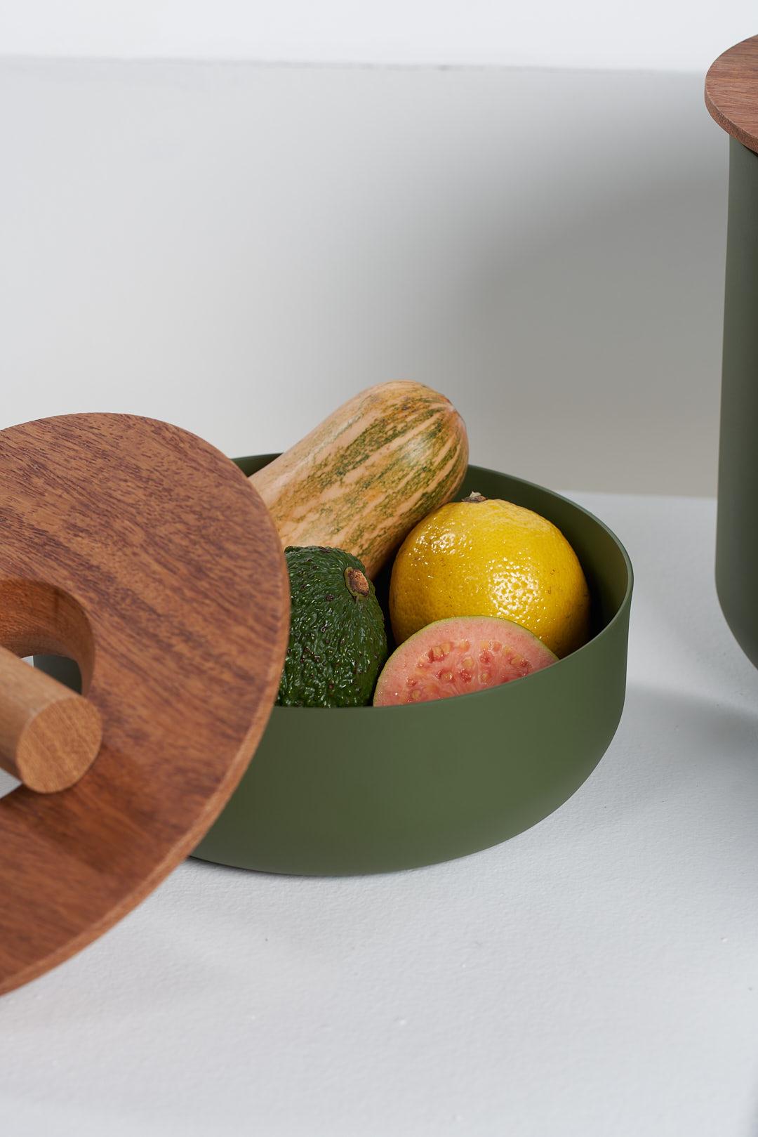 Kyoto Collection, Aluminium and Wood 4 Pots Set In New Condition For Sale In Santa Edwiges, MG