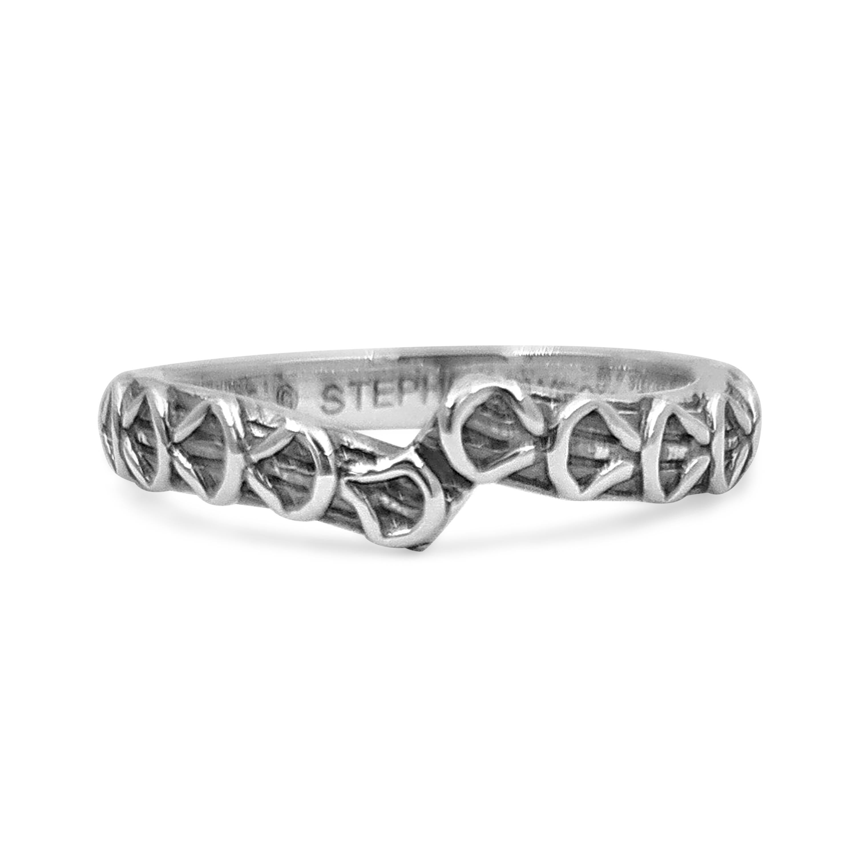 Artisan Kyoto Engraved Sterling Siver Band